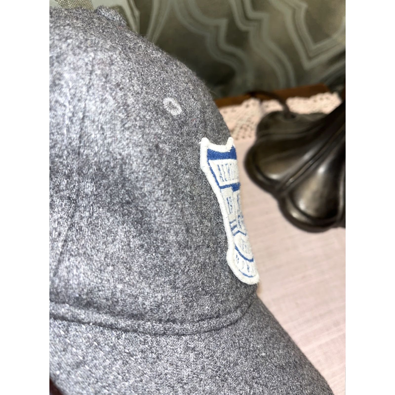 Vintage VINTAGE Aéropostale Men's Fitted Wool Baseball Cap L/XL Gray Blue Patch Summer Fall Casual Size ONE SIZE - 6 Thumbnail