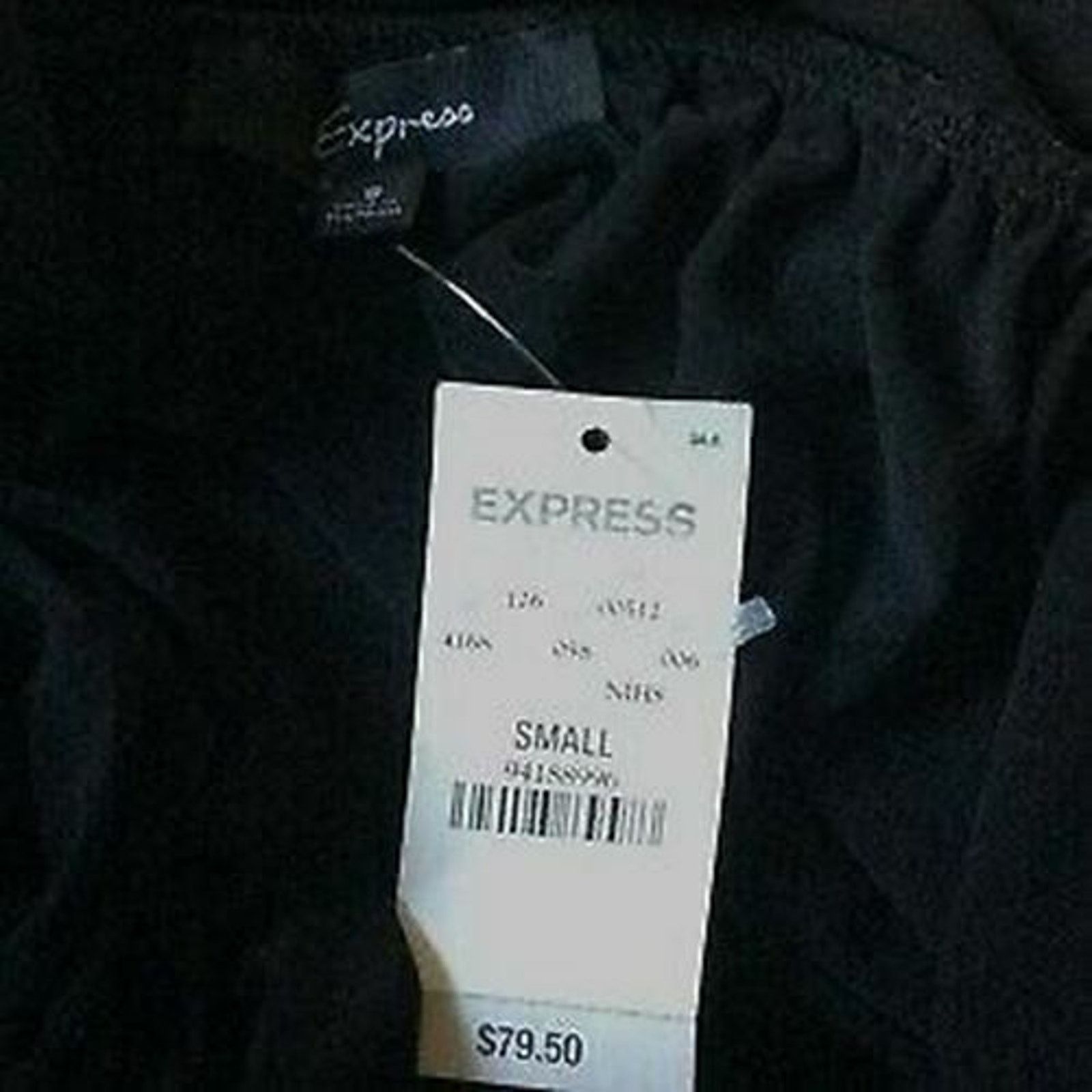 Express EXPRESS LADIES BLACK JUMPSUIT Sz Small NWT Size 28" / US 6 / IT 42 - 6 Thumbnail