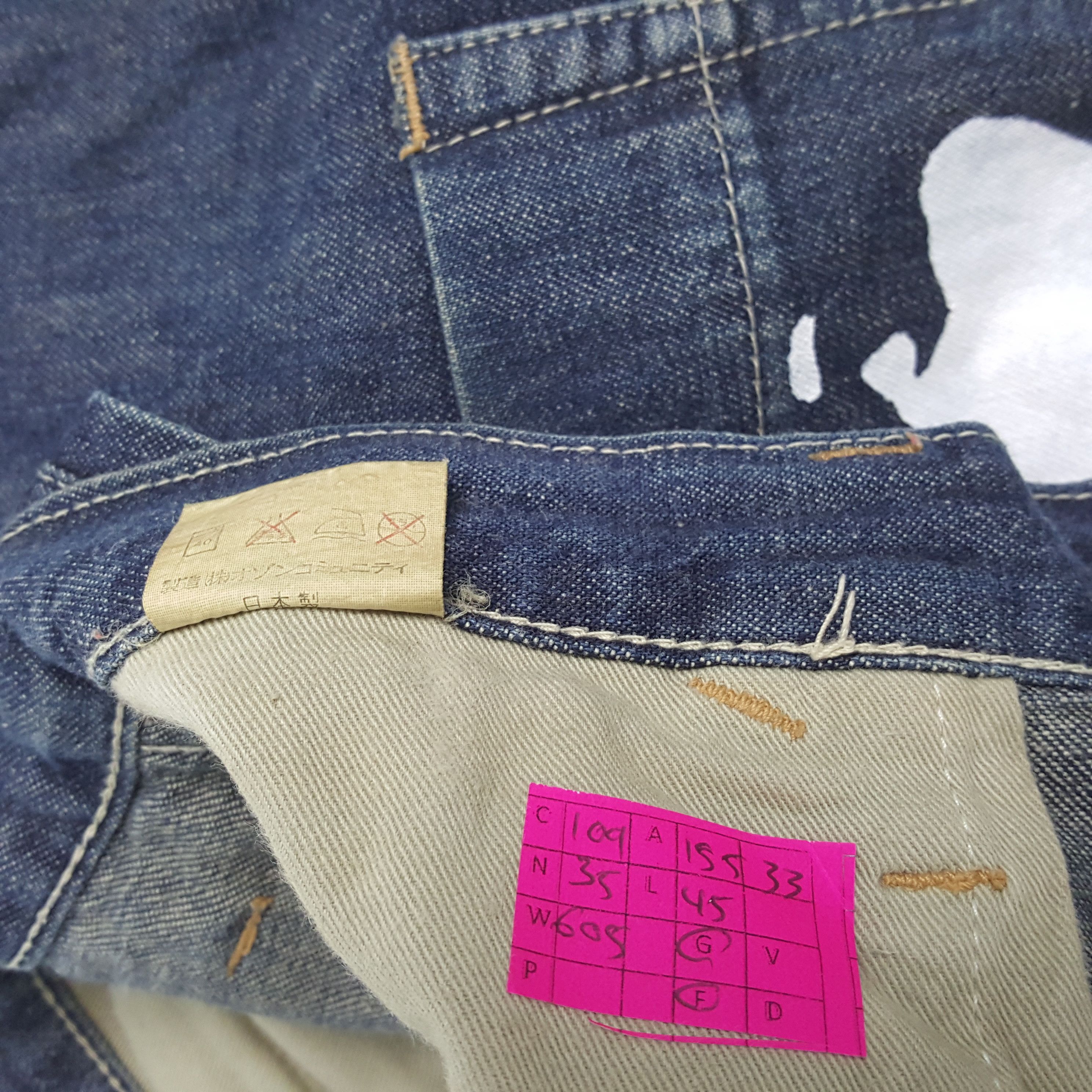 Hysteric Glamour × Japanese Brand × Vintage HYSTERIC GLAMOUR Streetwear Custom Art Jeans dp1 Size US 31 - 13 Thumbnail
