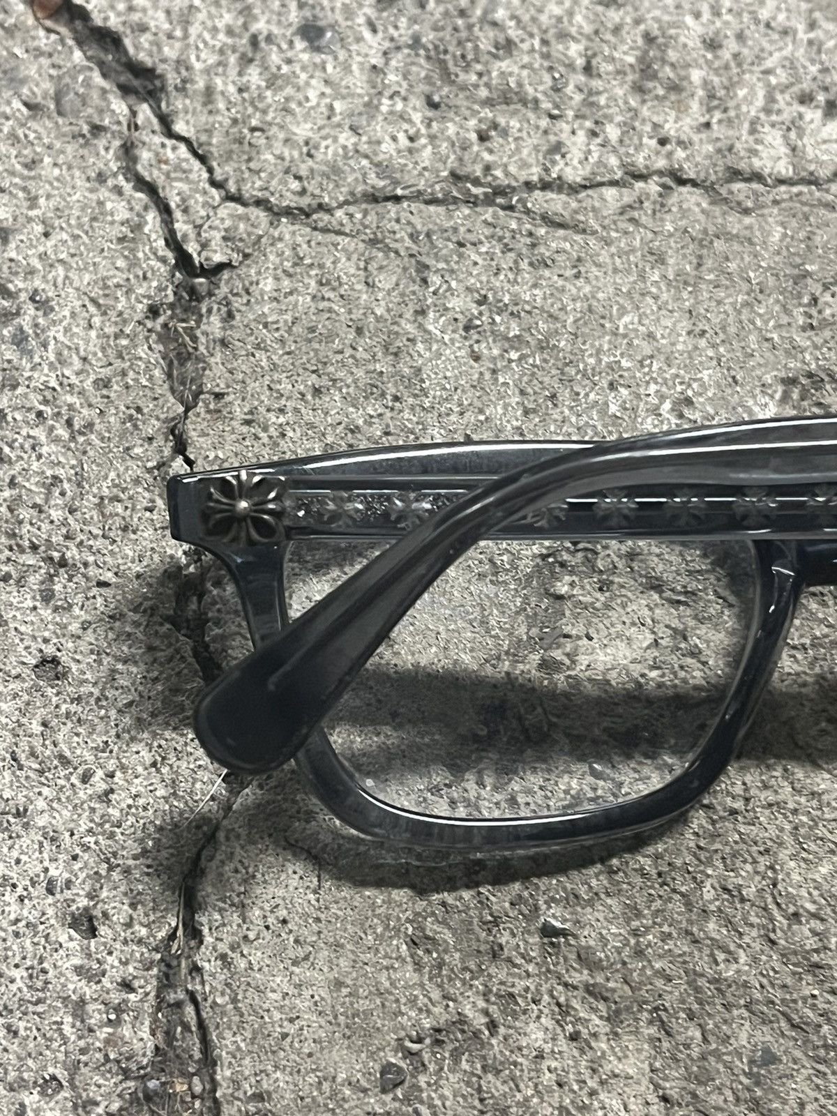 Chrome Hearts Chrome Hearts “Resurectum” Translucent Grey Frame Glasses Size ONE SIZE - 6 Thumbnail