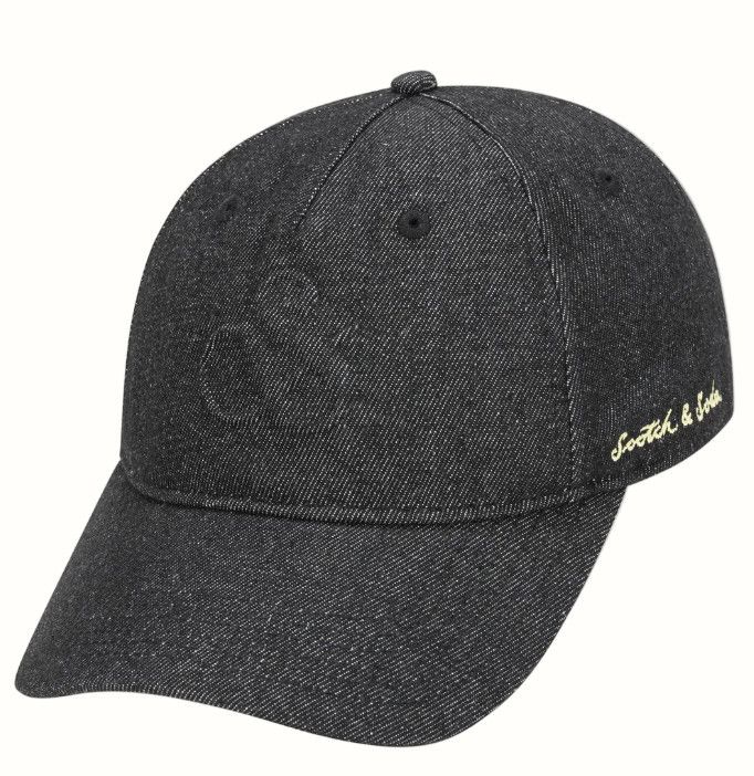 Scotch & Soda Scotch & Soda Merit Denim Adjustable Cap Black / Pink Size ONE SIZE - 1 Thumbnail