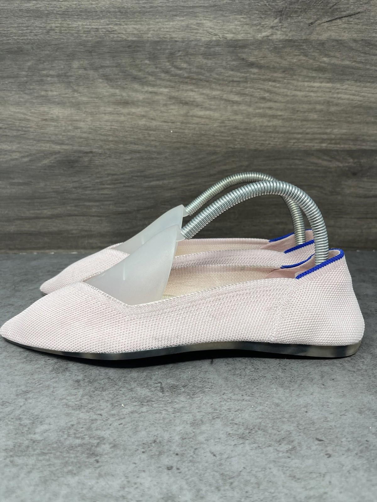 Rothy's Rothys The Point Flats Womens 7.5 Pink Slip On Canvas Ballet Size US 7.5 / IT 37.5 - 1 Thumbnail