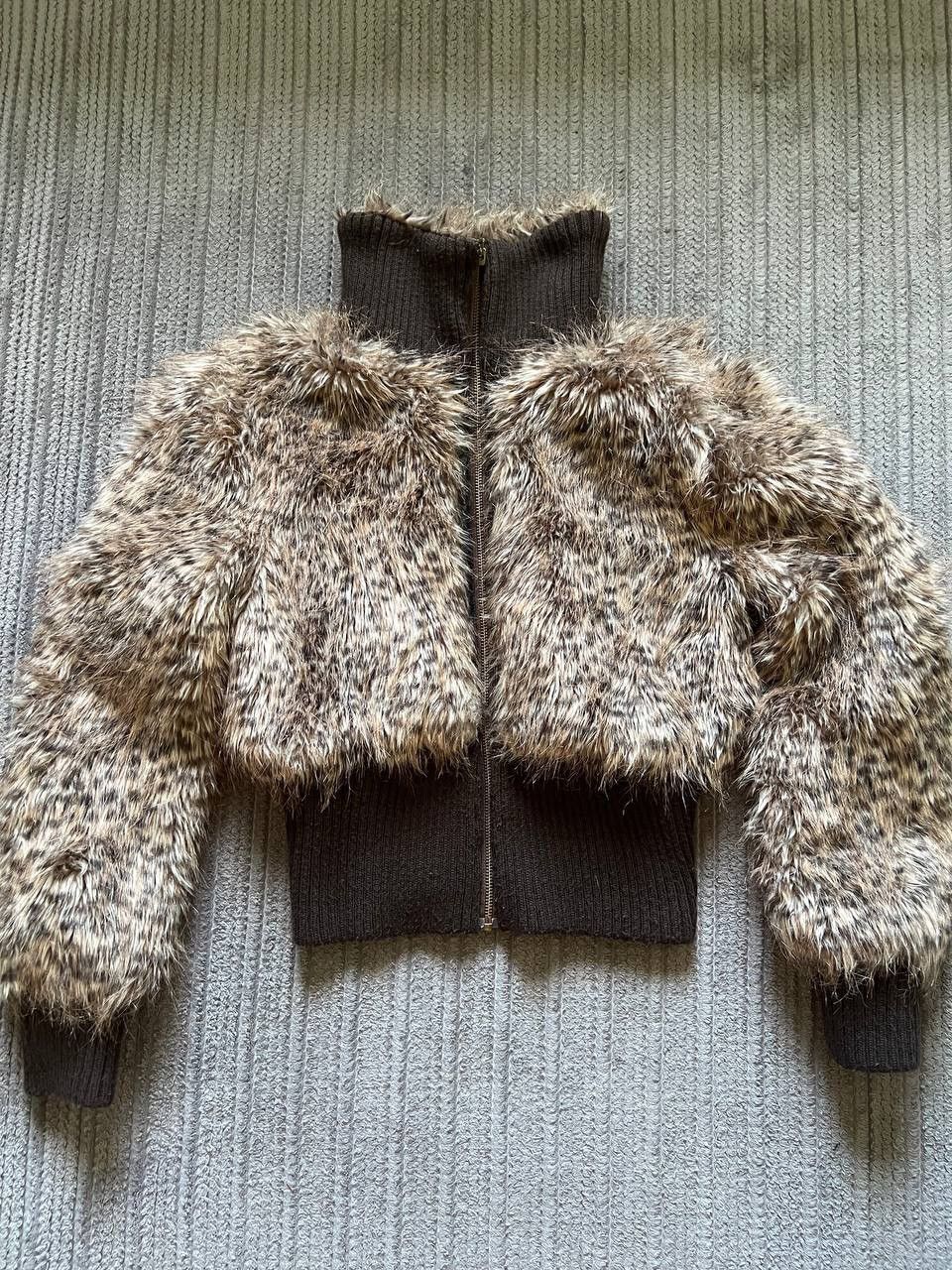 If Six Was Nine × Le Grande Bleu (L.G.B.) × Vintage Vintage Y2K Bomber Opium Fuzzy Fur Sheepskin Owens Style Size US S / EU 44-46 / 1 - 4 Thumbnail
