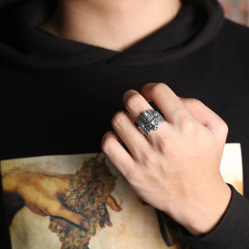 Other Retro Samurai Cat Ring Size ONE SIZE - 2 Thumbnail