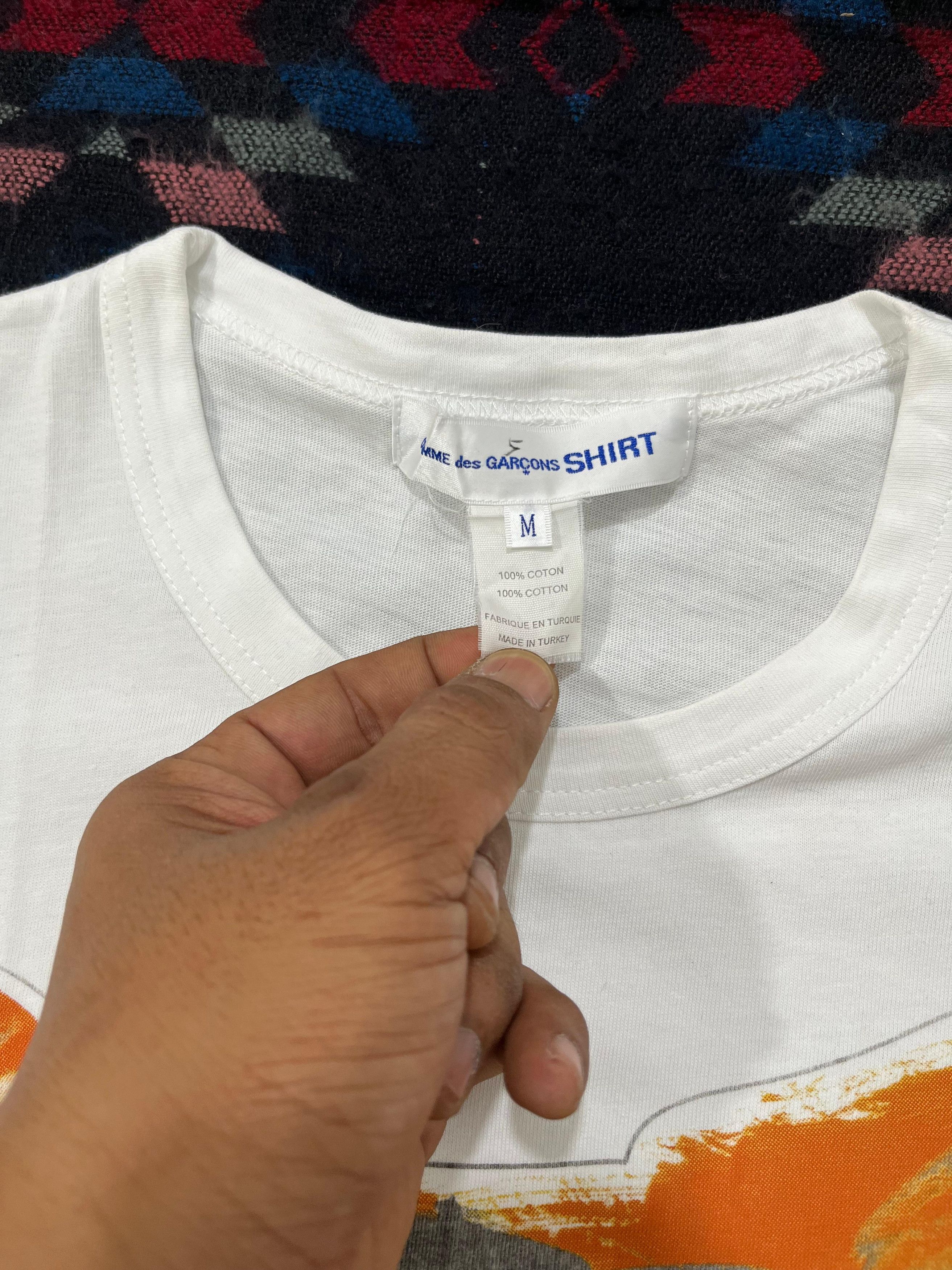 Comme des Garcons Comme Des Garcons White Tiger Cotton Tshirt Size US M / EU 48-50 / 2 - 3 Thumbnail