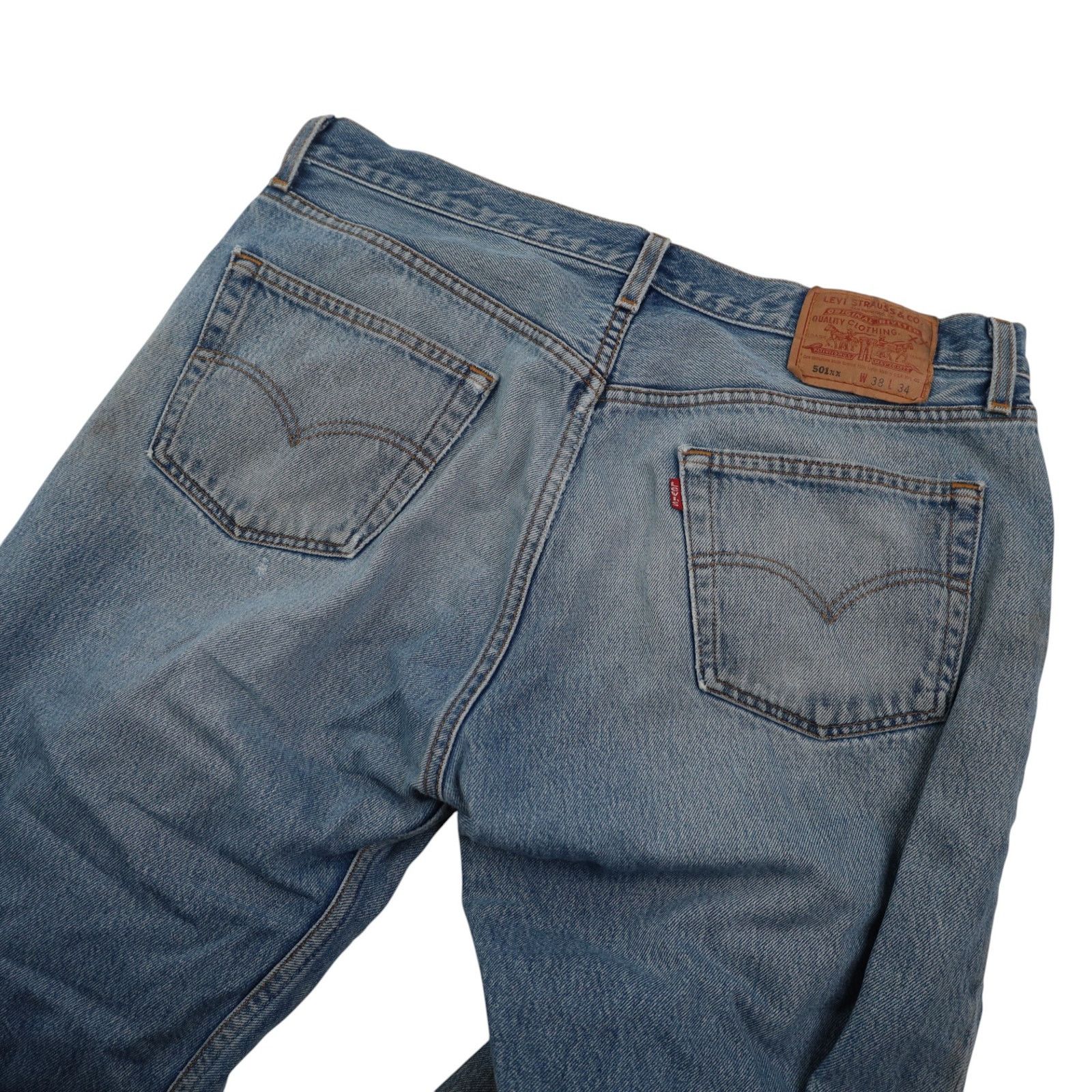 Levi's × Vintage Vintage Levis 501 USA Made Denim Jeans Size US 38 / EU 54 - 13 Thumbnail