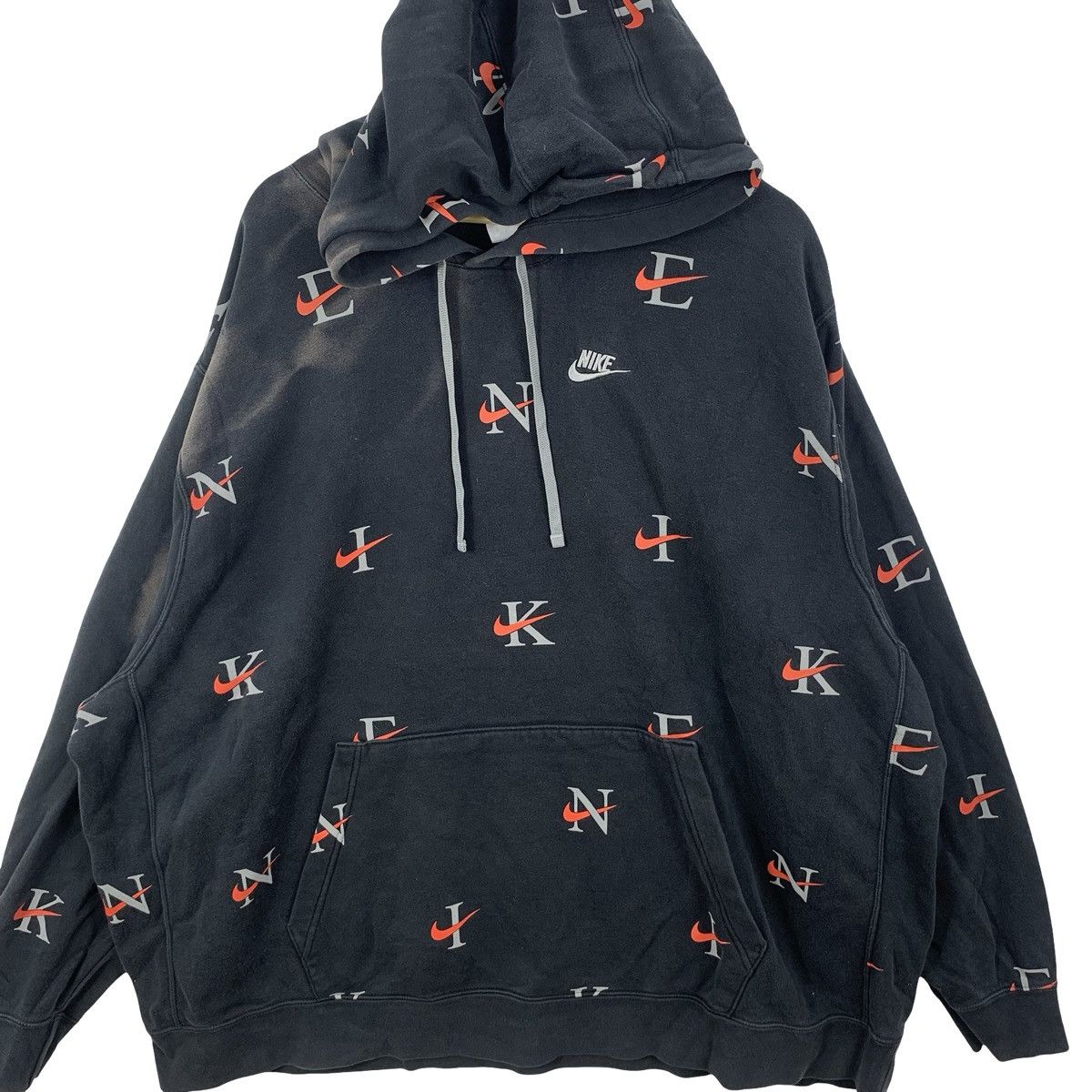 Nike NIKE SWOOSH Minimalist Embroidered Logo Full Print Hoodie Size US XXL / EU 58 / 5 - 6 Thumbnail