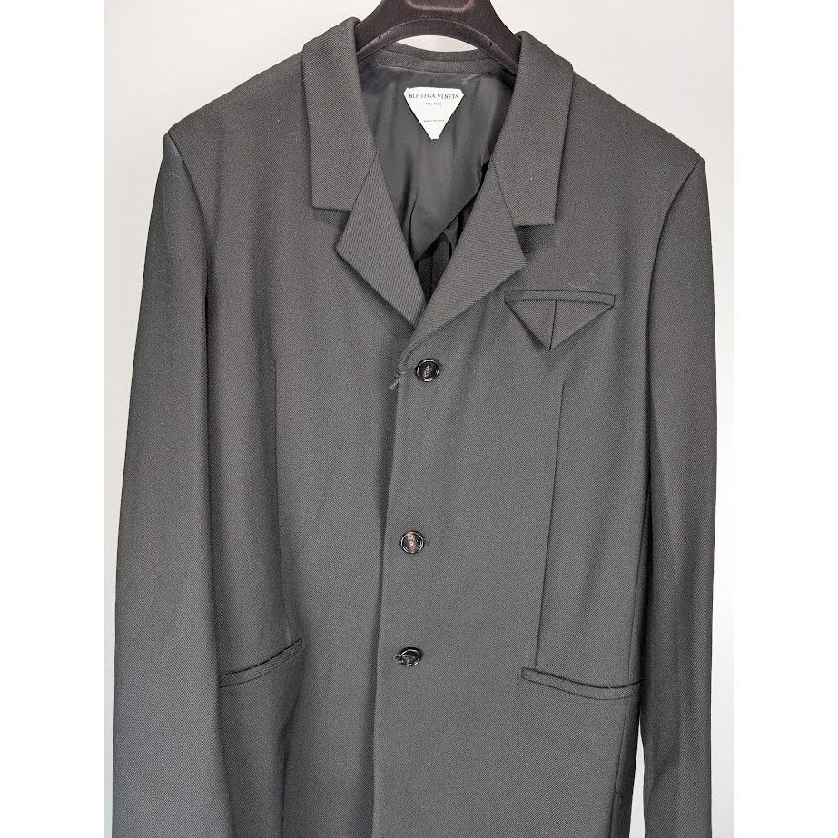 Bottega Veneta o1rshd1 Tech Wool Twill Jacket in Black Size US M / EU 48-50 / 2 - 6 Thumbnail
