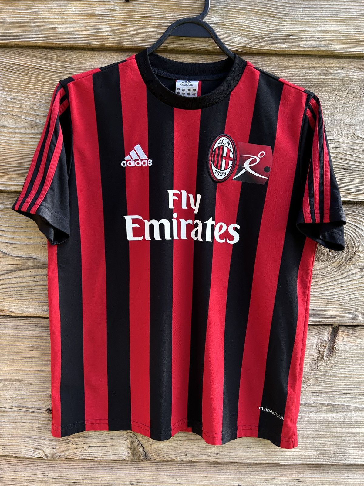 Adidas Adidas Ac Milan 2017/18 Home San Paolo Backprint Jersey Size US XS / EU 42 / 0 - 1 Thumbnail