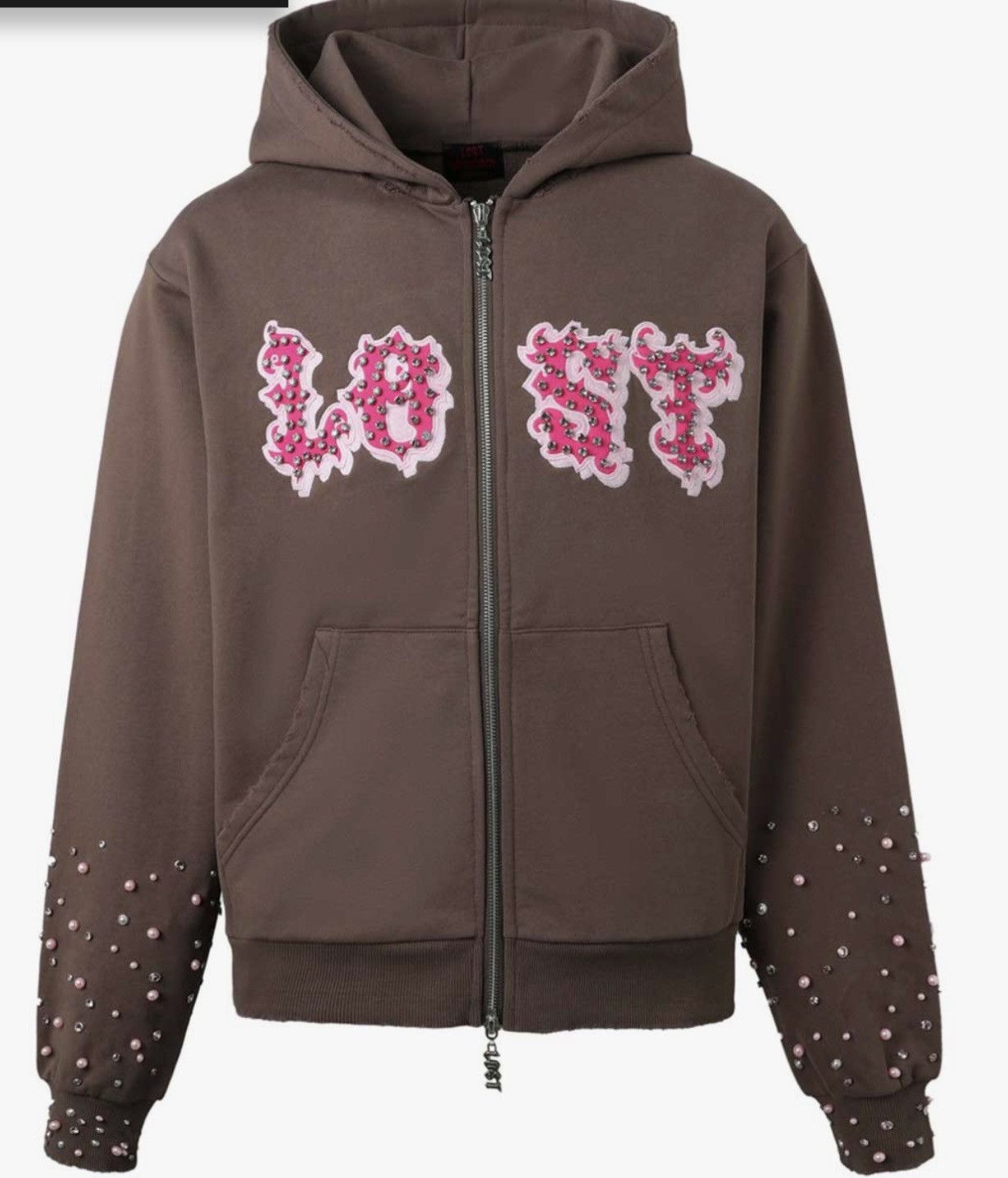 Other Lost Intricacy Brown Patch Zip Up Size US L / EU 52-54 / 3 - 2 Thumbnail