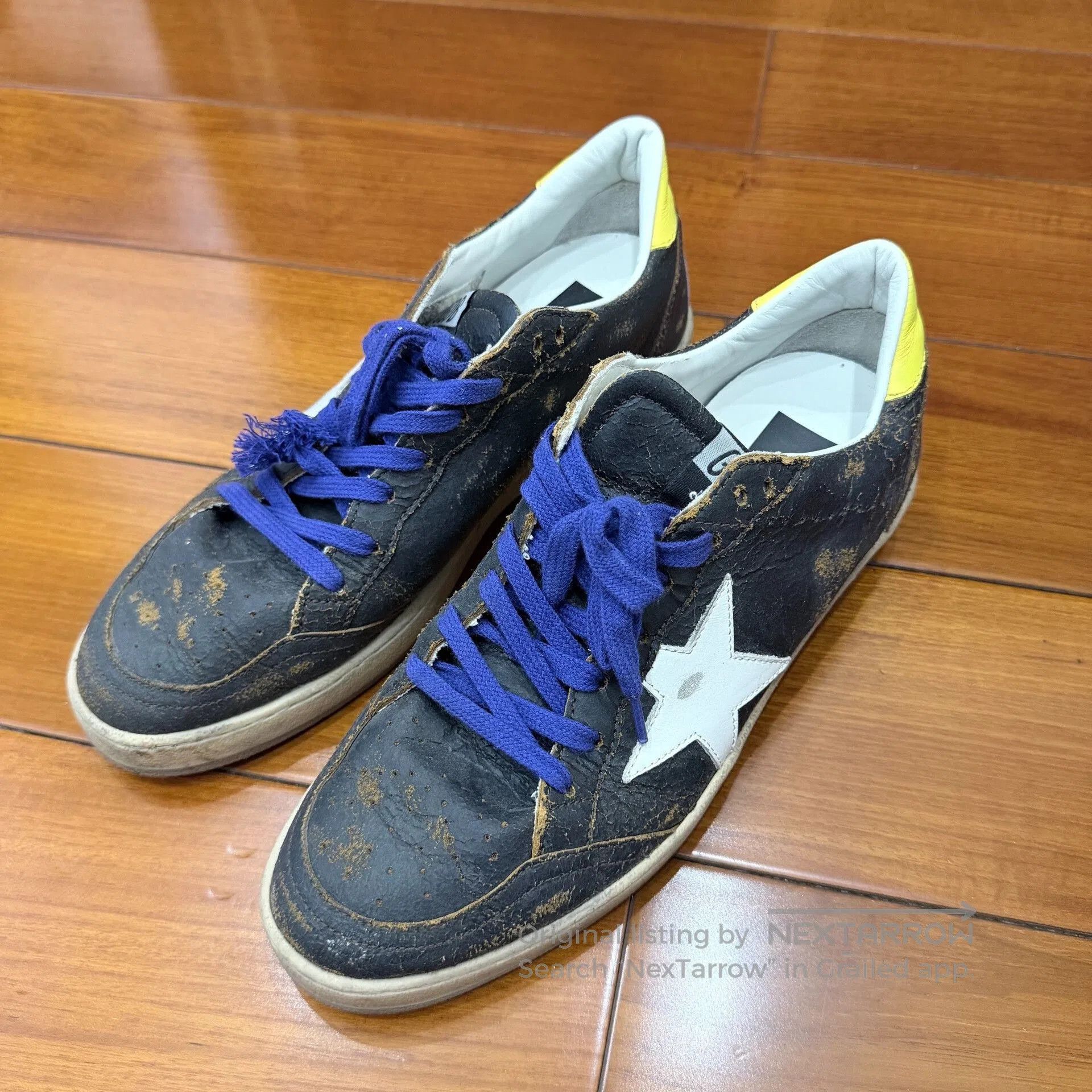 Golden Goose Golden Goose Ball Star Distressed Sneakers. Size US 7 / EU 40 - 1 Thumbnail