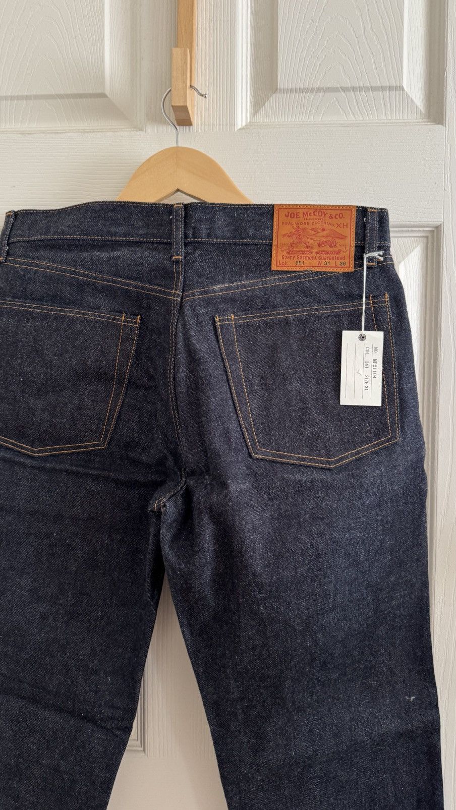 The Real McCoy's THE REAL McCOYS - JOE McCOY Lot 991 TAPERED SELVEDGE DENIM Size US 31 - 5 Thumbnail