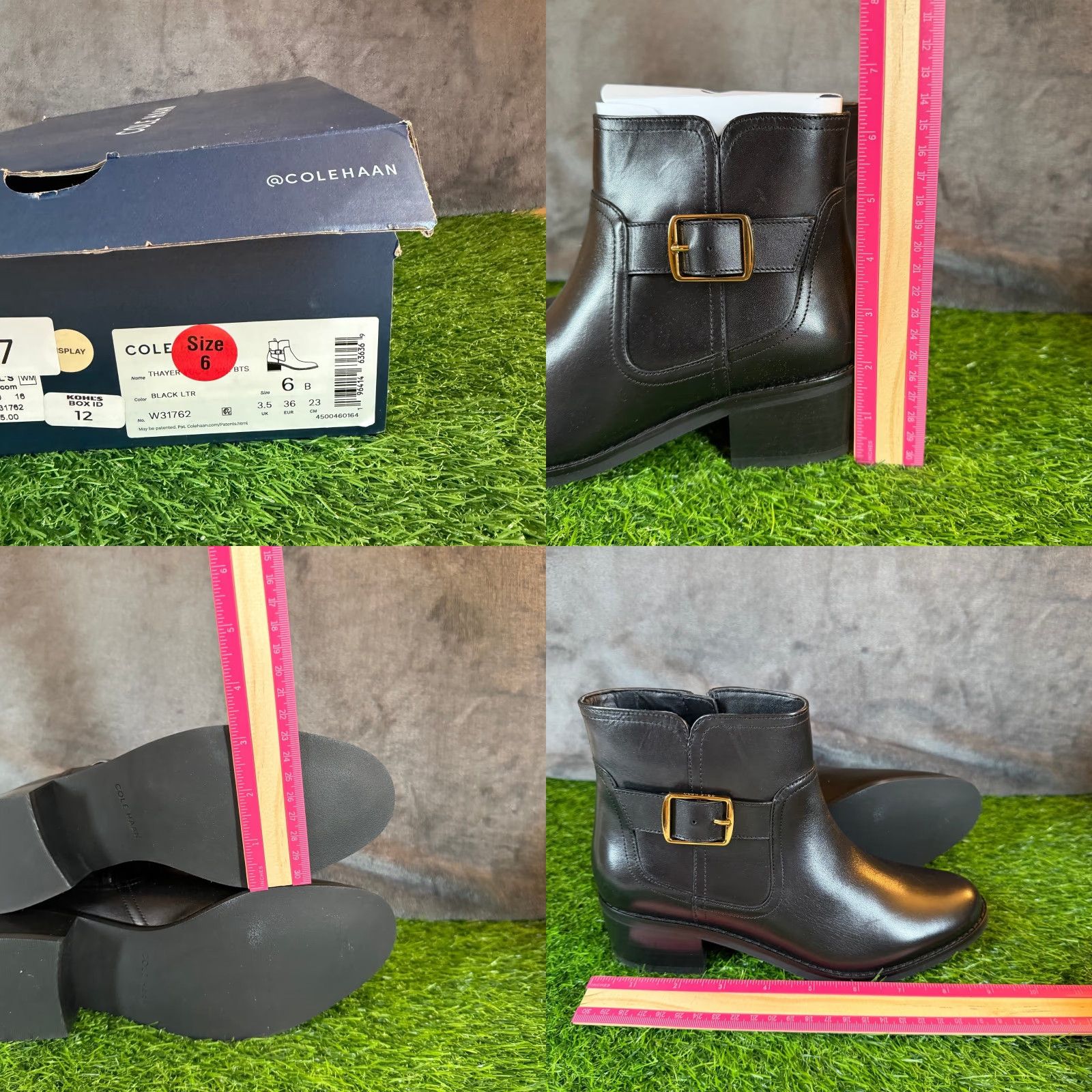 Cole Haan Cole Haan Thayer Black Leather Buckle Ankle Boots Women's Size 6 B NEW Size US 6 / IT 36 - 8 Thumbnail