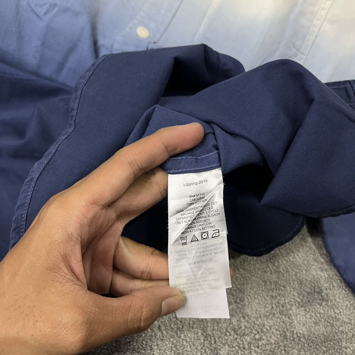 Armani Exchange ARMANI EXCHANGE '15 ombre gradient button up shirt Size US L / EU 52-54 / 3 - 5 Thumbnail
