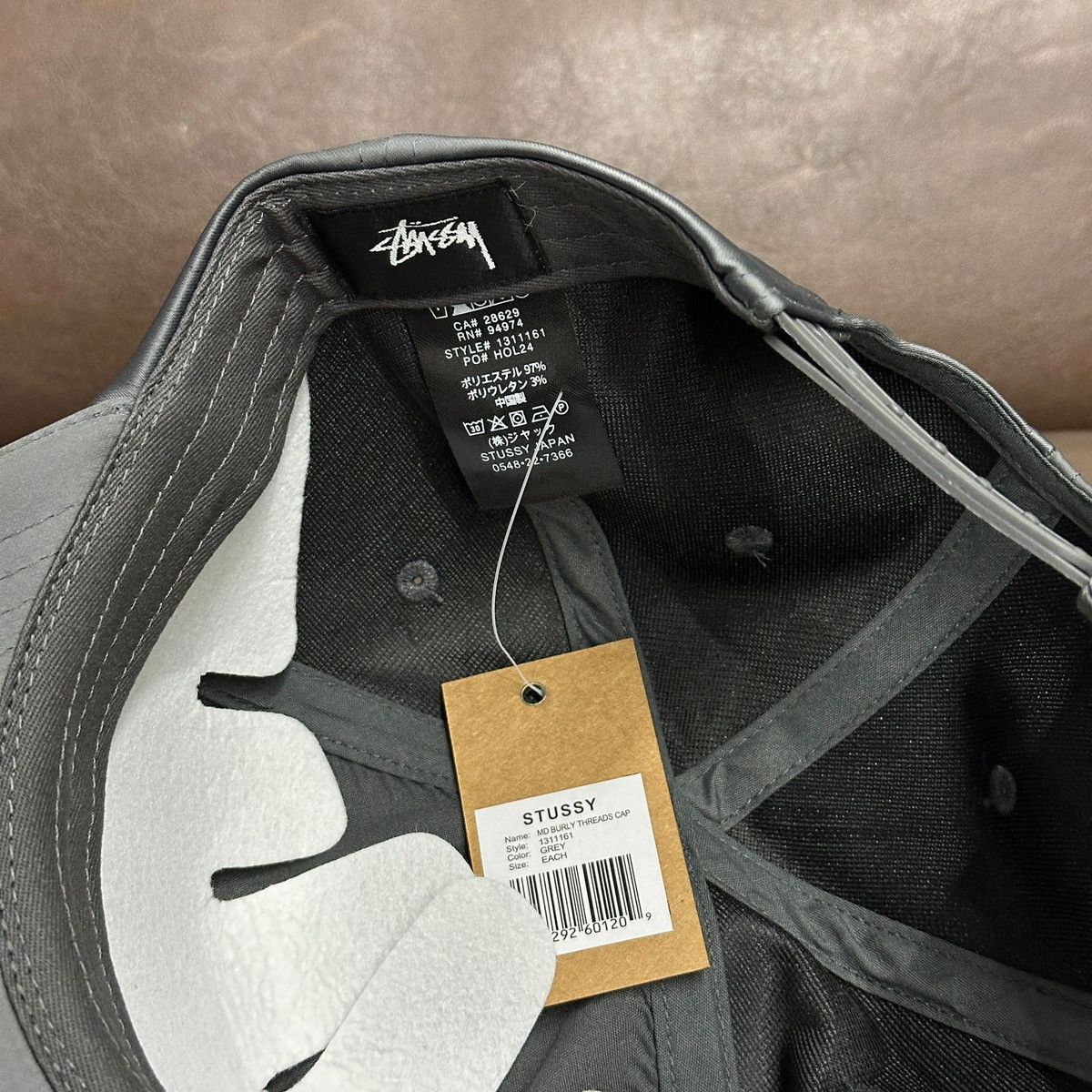 Stussy STUSSY MD BURLY THREADS CAP - GREY Size ONE SIZE - 6 Thumbnail