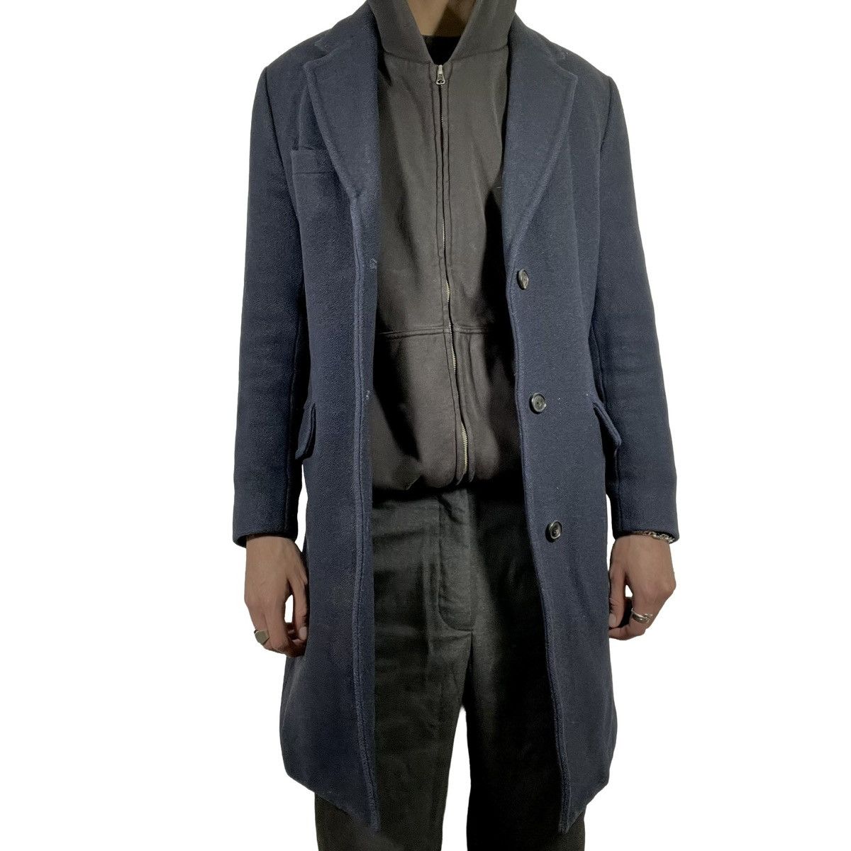 Our Legacy Our Legacy AW14 Navy Melton Coat Size US S / EU 44-46 / 1 - 5 Thumbnail