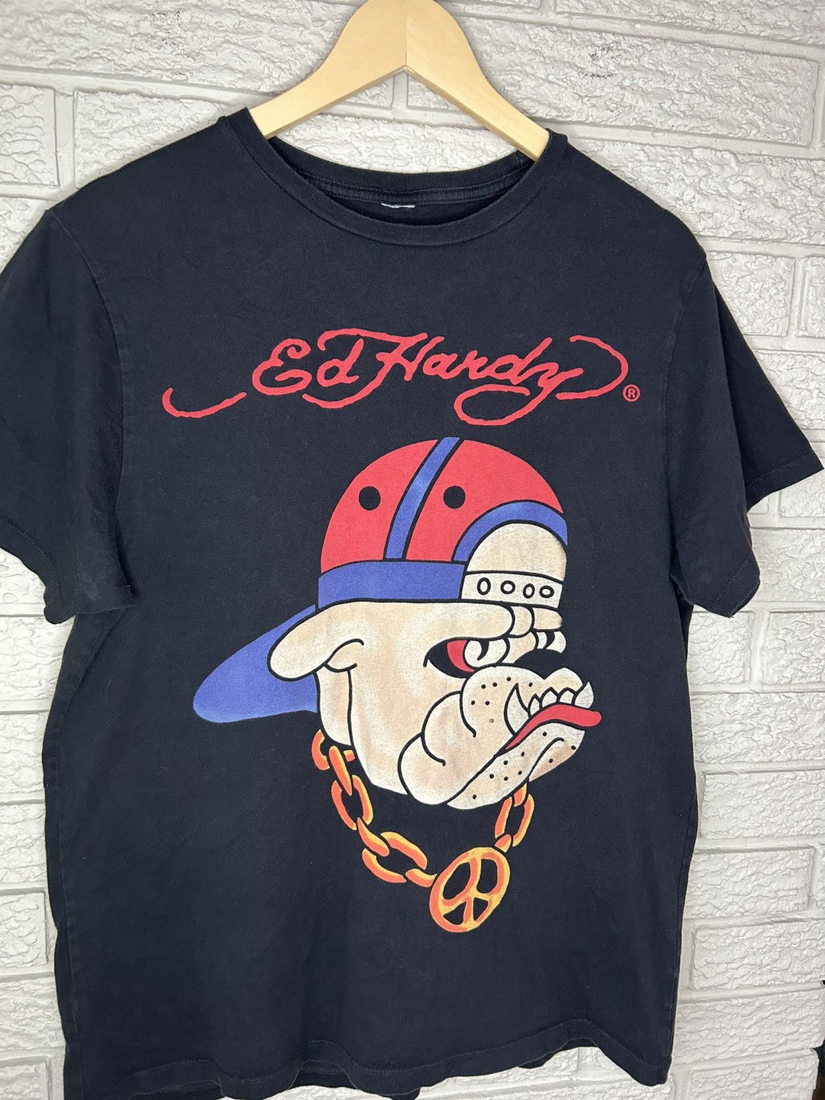 Ed Hardy Vintage Ed Hardy Bulldog T Shirt Size US M / EU 48-50 / 2 - 2 Thumbnail