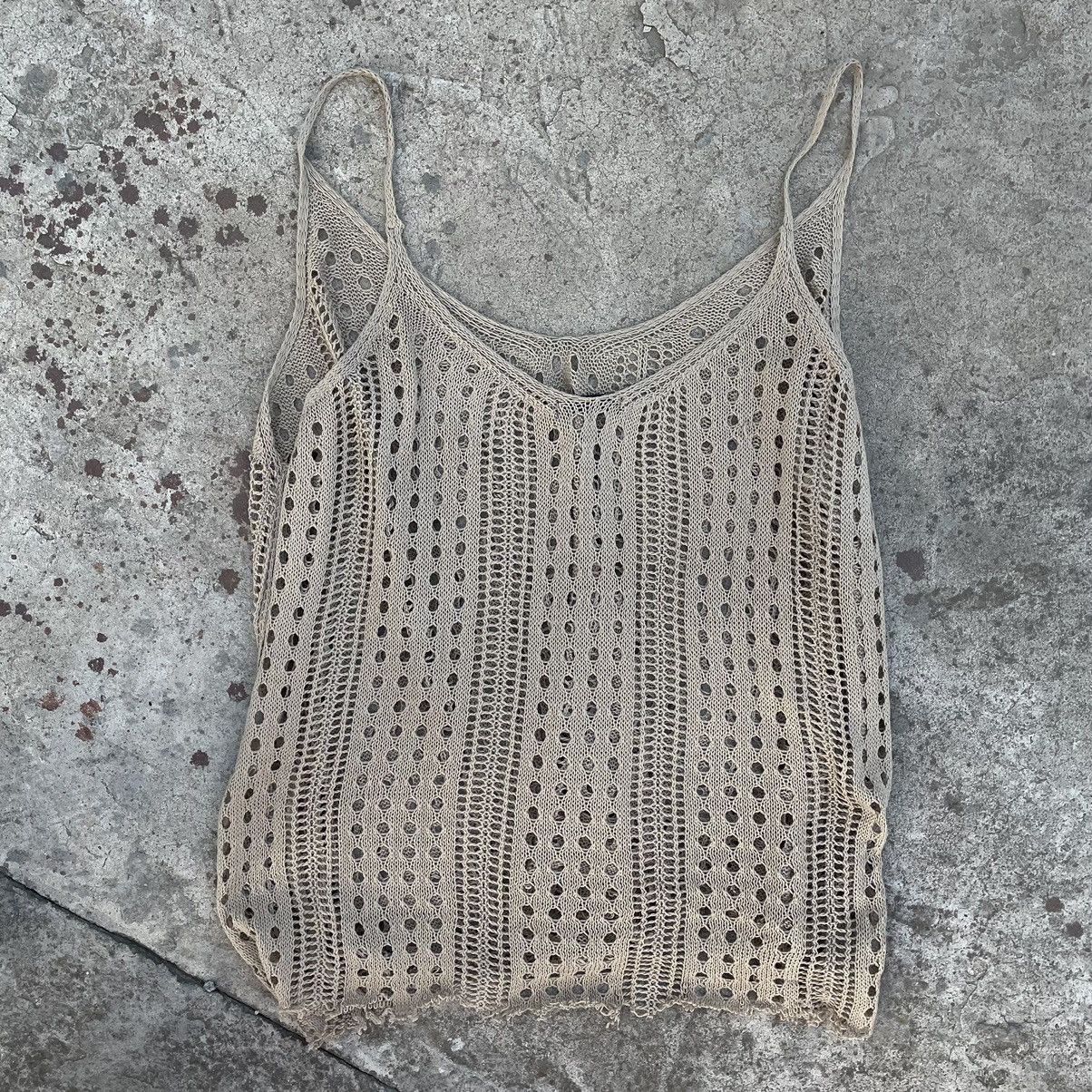 Japanese Brand × Vintage Vintage Japanese Style Tank Top Y2K 90s Knit Size 3XL / US 20-22 - 2 Thumbnail