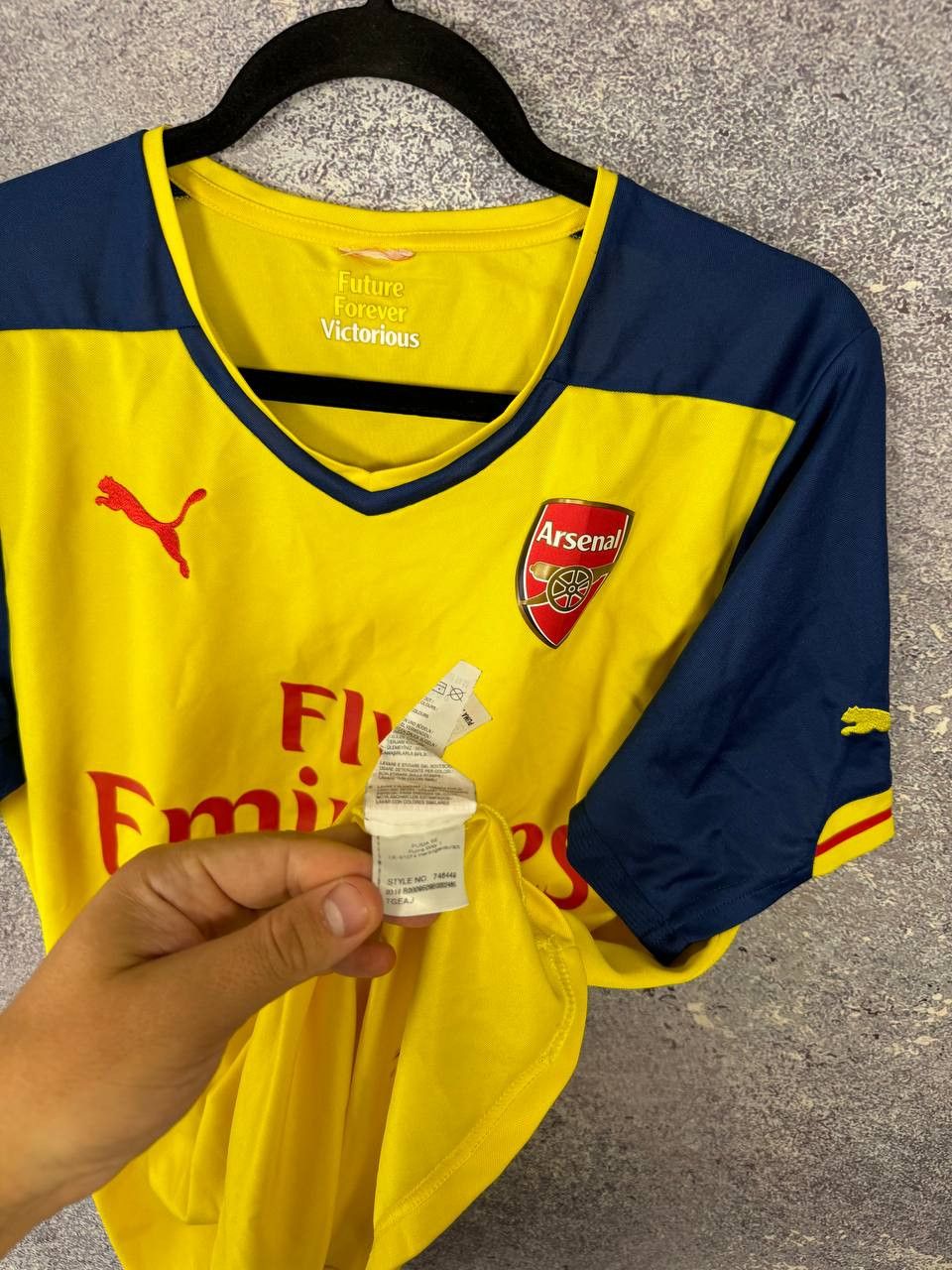 Puma Vintage Arsenal 2014/15 Away Puma Soccer Jersey Blokcore Size US M / EU 48-50 / 2 - 13 Thumbnail
