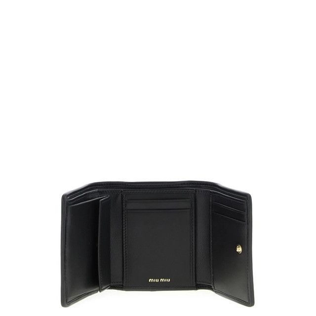 MIU MIU Black Nappa Leather Wallet New & Authentic