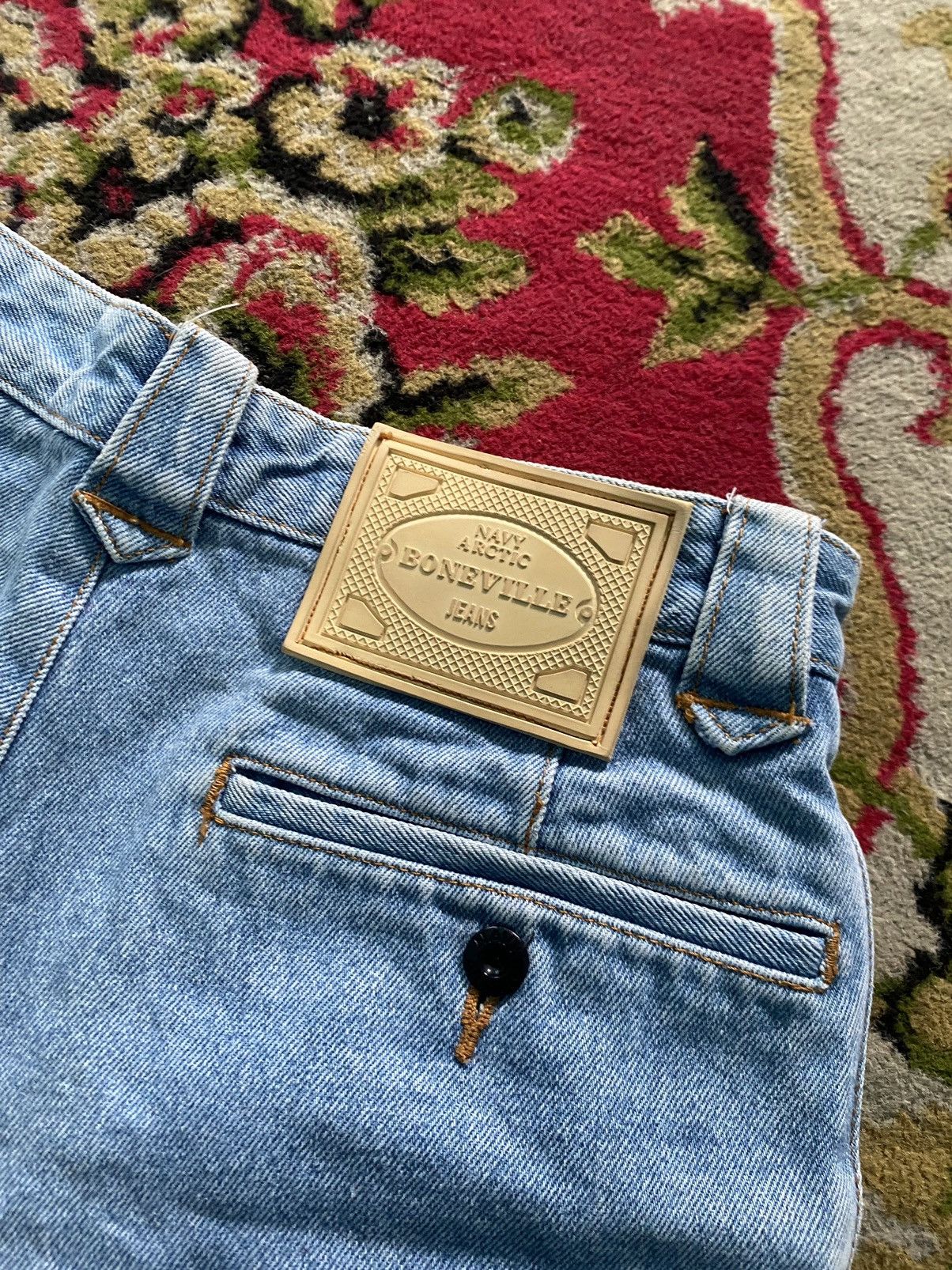 Boneville Vintage boneville Navy artic short pants jeans Size 29" - 3 Thumbnail