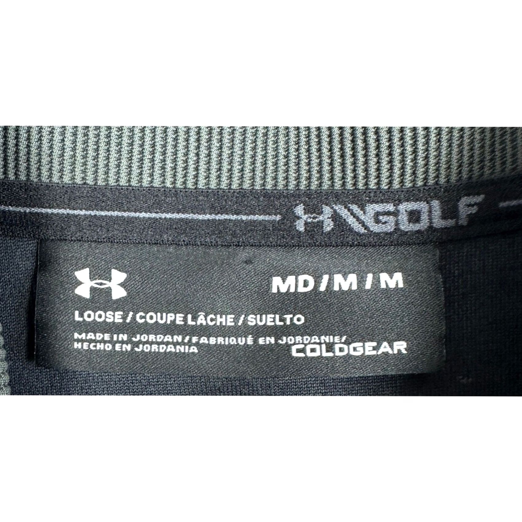 Under Armour Under Armour Storm Golf Pullover Mens M Olive Green Mock Neck Snap Button Pullover Sweater Size US M / EU 48-50 / 2 - 4 Thumbnail