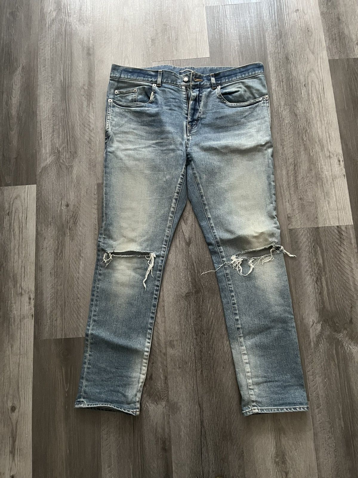 Saint Laurent Paris Saint laurent destroy jeans Size US 34 / EU 50 - 6 Thumbnail