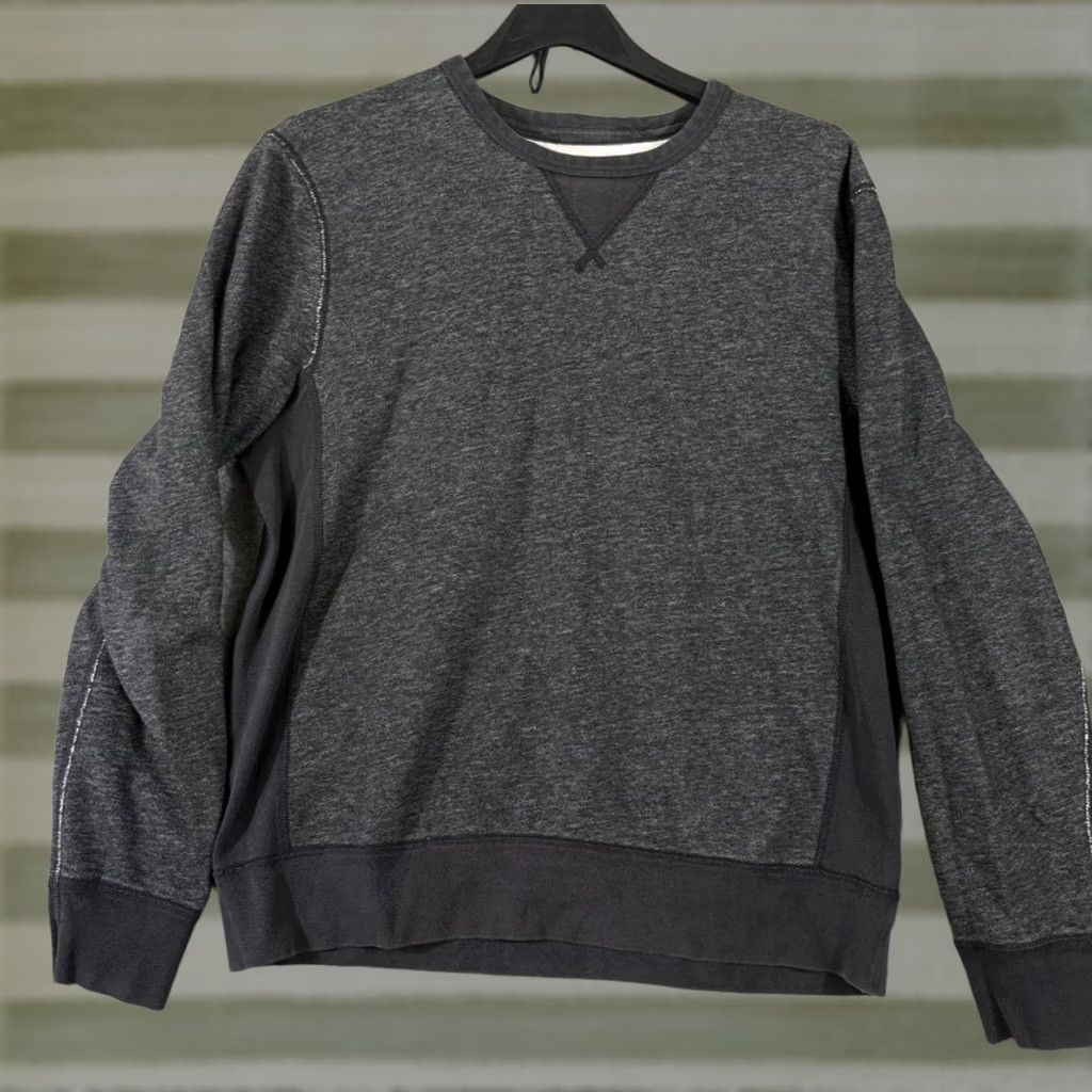 J.Crew J.CREW Sweatshirt Mens M Heather Gray Pullover Crew Neck Fleece Thermal 90s Vintage Regular Clothing Mens Size US M / EU 48-50 / 2 - 1 Thumbnail