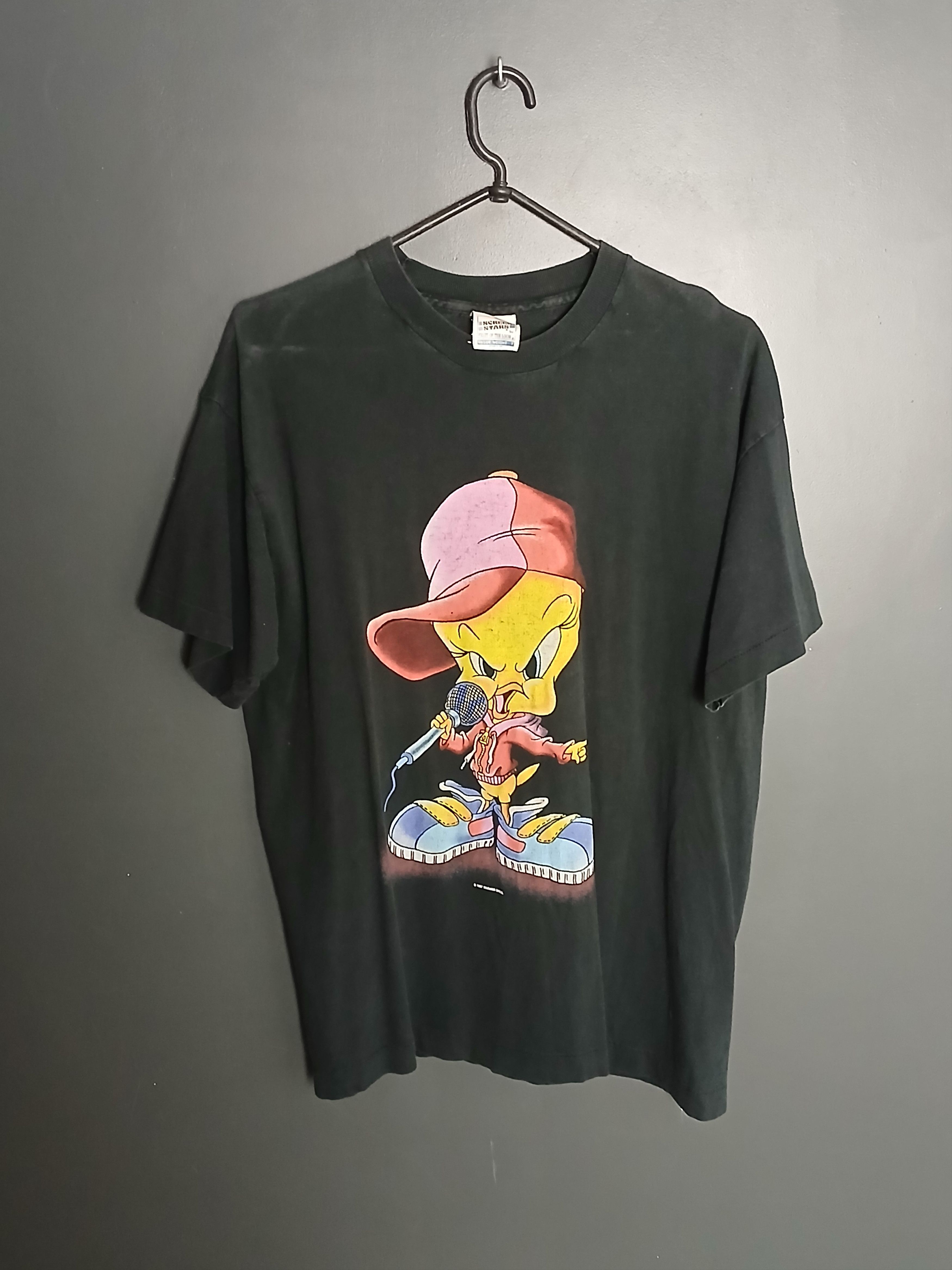 Cartoon Network × Vintage × Warner Bros Vintage 1997 Looney Tunes Tweety Single Stitch T-Shirt Size US L / EU 52-54 / 3 - 1 Thumbnail