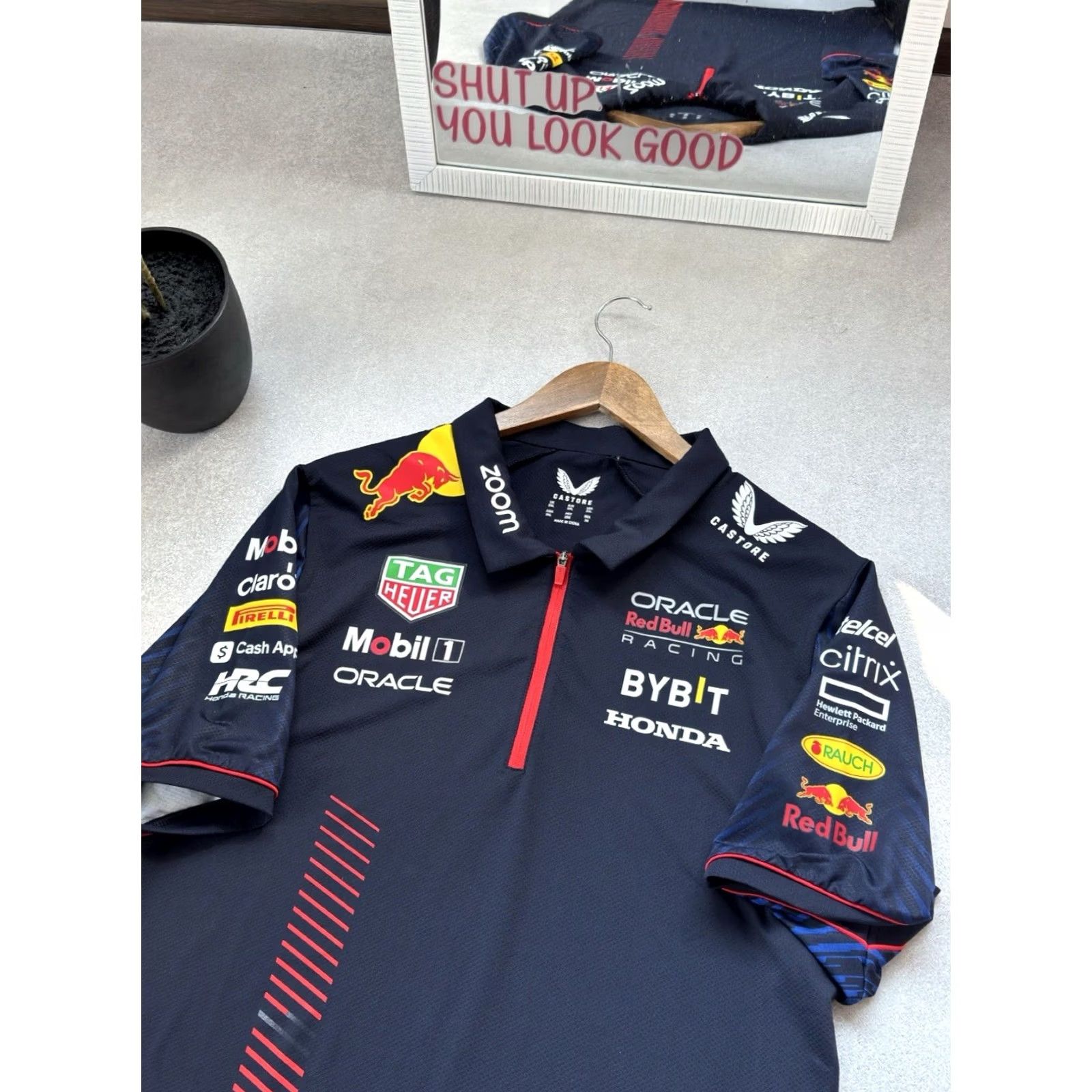 Castore Castore Red Bull Racing Polo Shirt 2XL Men Blue Jersey F1 Racing Car Sports Size US XXL / EU 58 / 5 - 3 Thumbnail