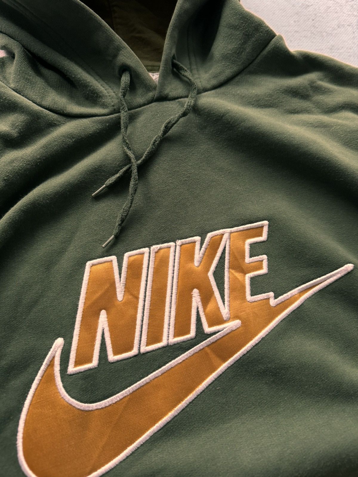 Nike × Vintage NIKE VINTAGE CENTER LOGO OVERSIZE BOXY HOODIE Size US XL / EU 56 / 4 - 4 Thumbnail