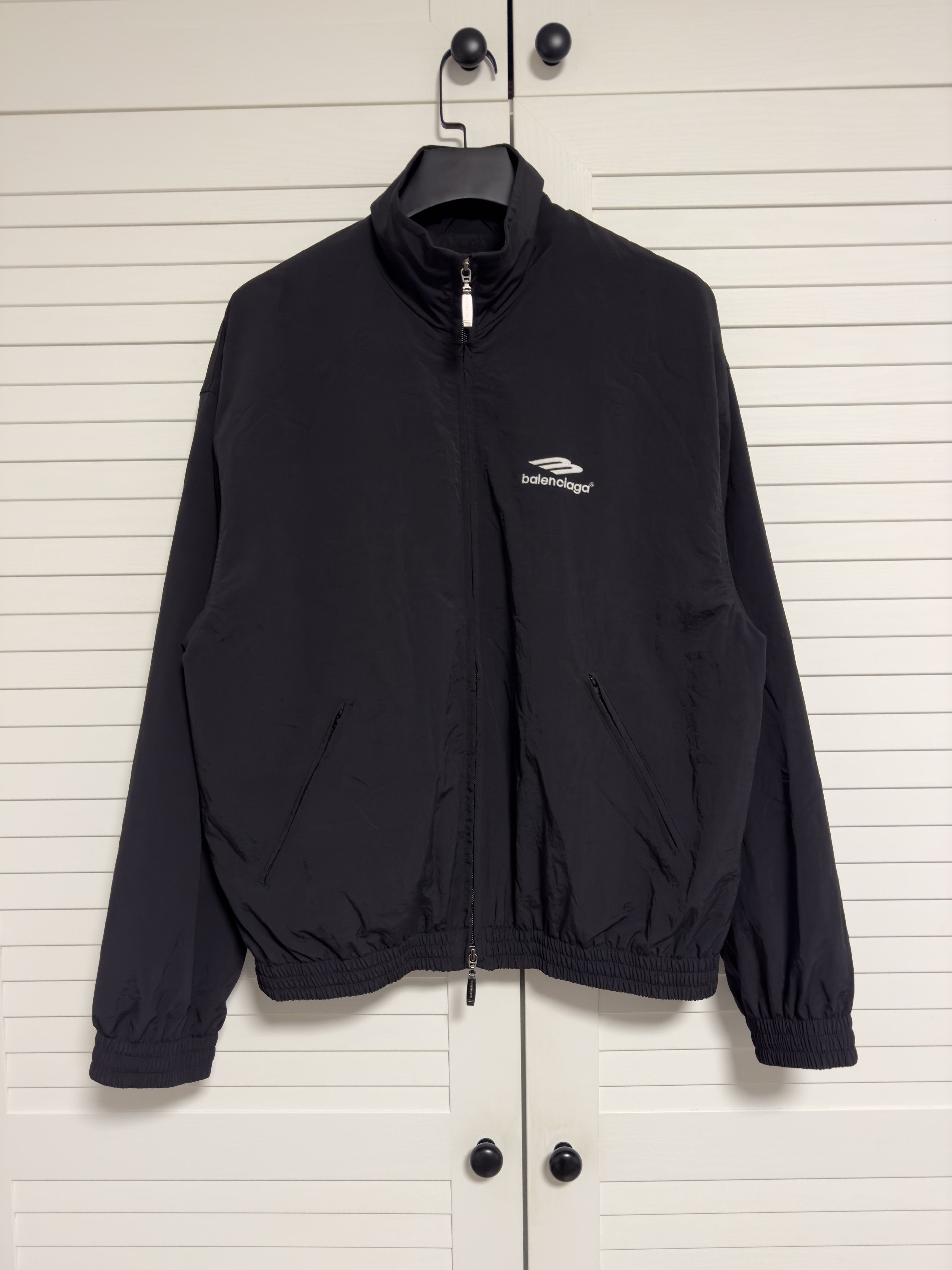 Balenciaga 3B Sports Icon Nylon Tracksuit Jacket