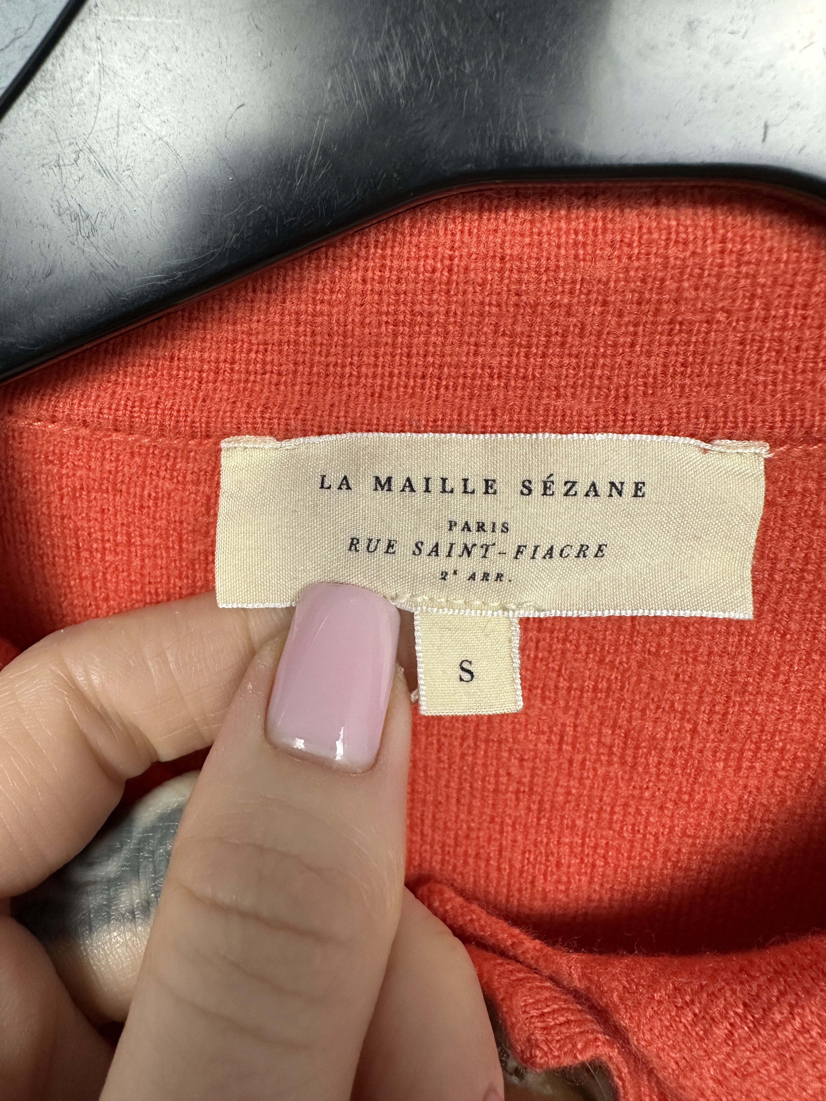 Sezane SEZANE Betty Cardigan 100% Merino Wool Jacket Size S / US 4 / IT 40 - 3 Thumbnail