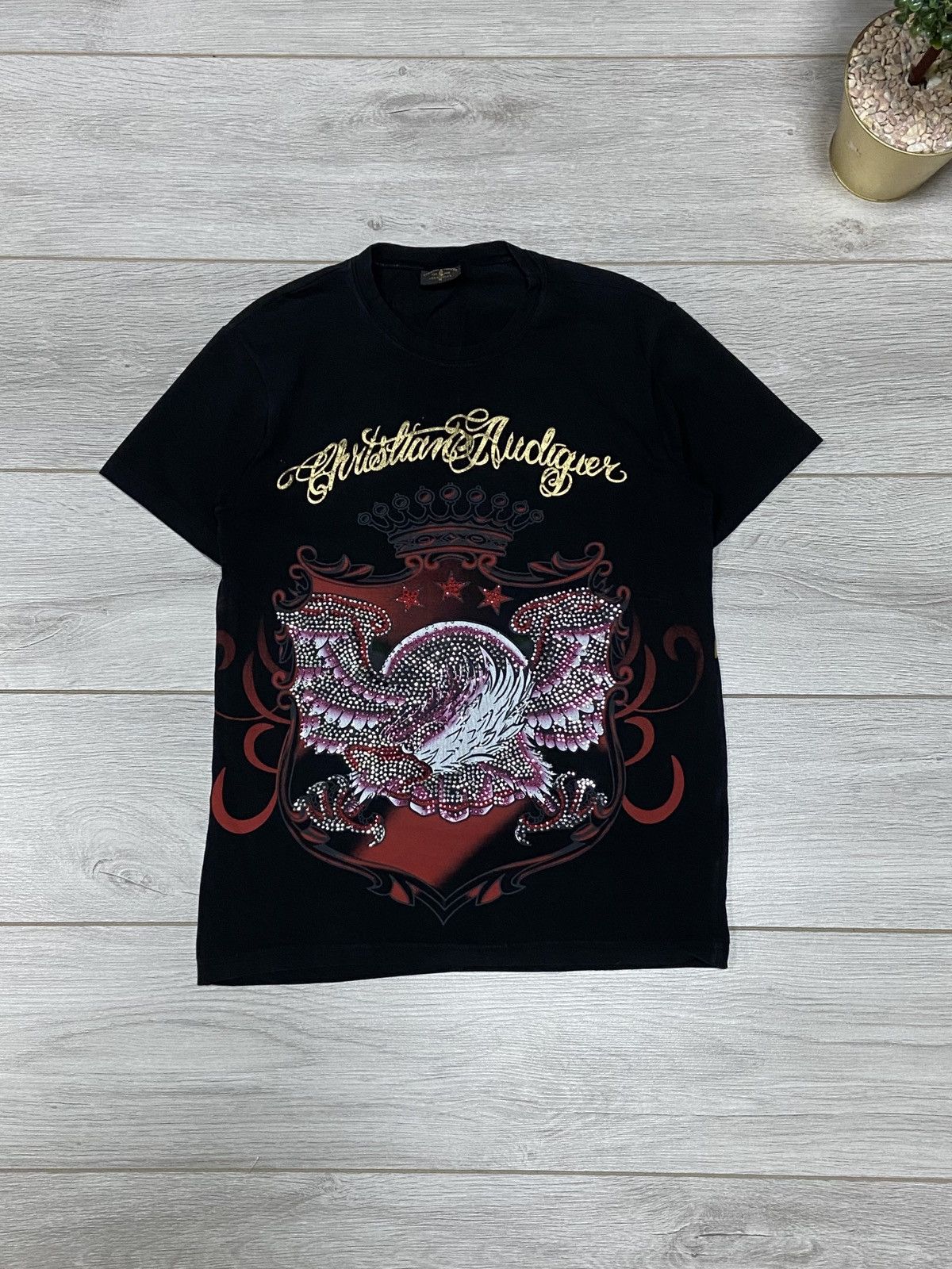 Ed Hardy Ed Hardy bug skull ☠️ eagle 🦅 USA vintage over t-shirt Size US M / EU 48-50 / 2 - 2 Thumbnail