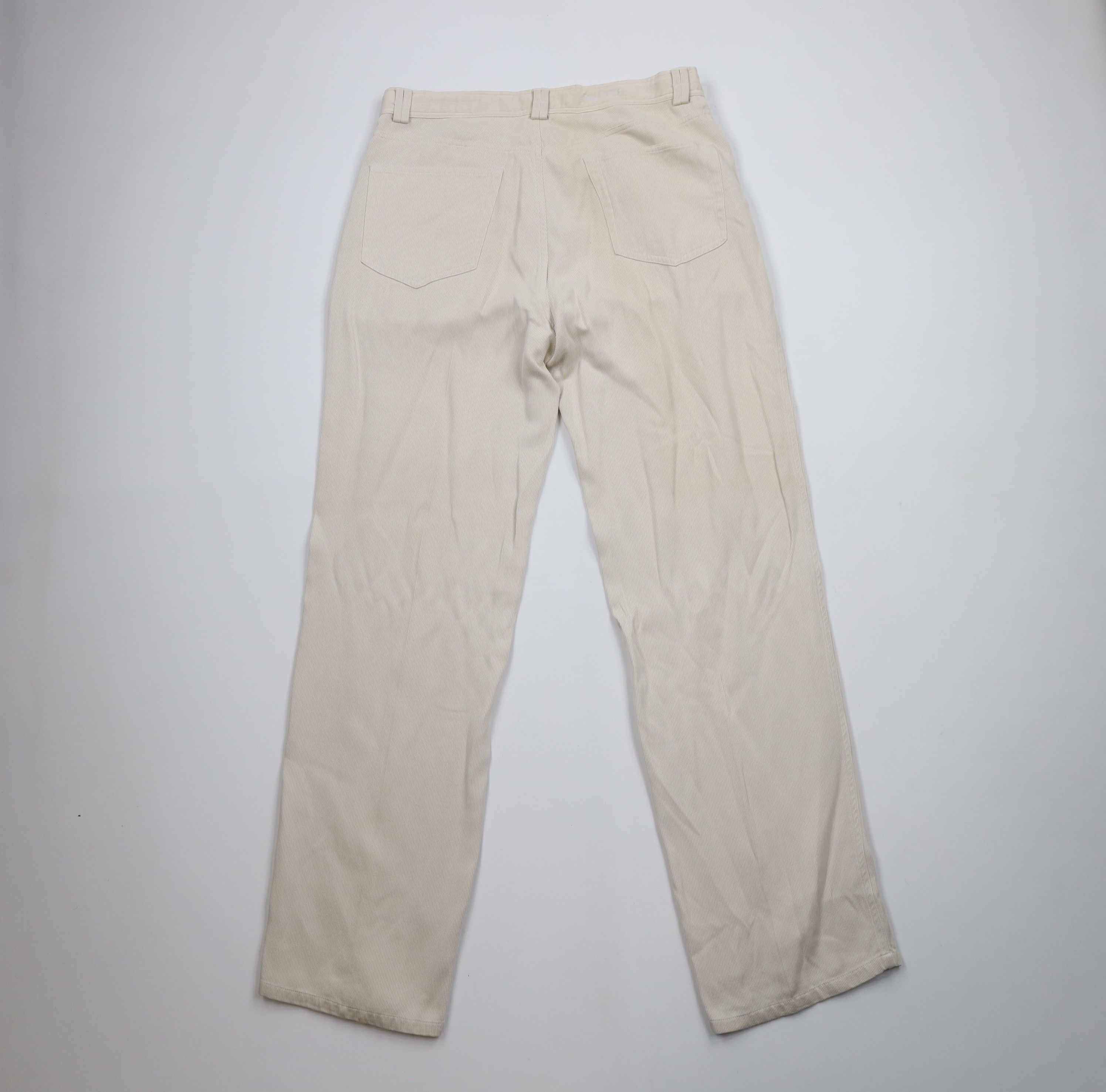 Tommy Bahama × Vintage Vintage 90s Tommy Bahama Silk Whipcord Ribbed Wide Leg Pants Size US 35 - 11 Thumbnail