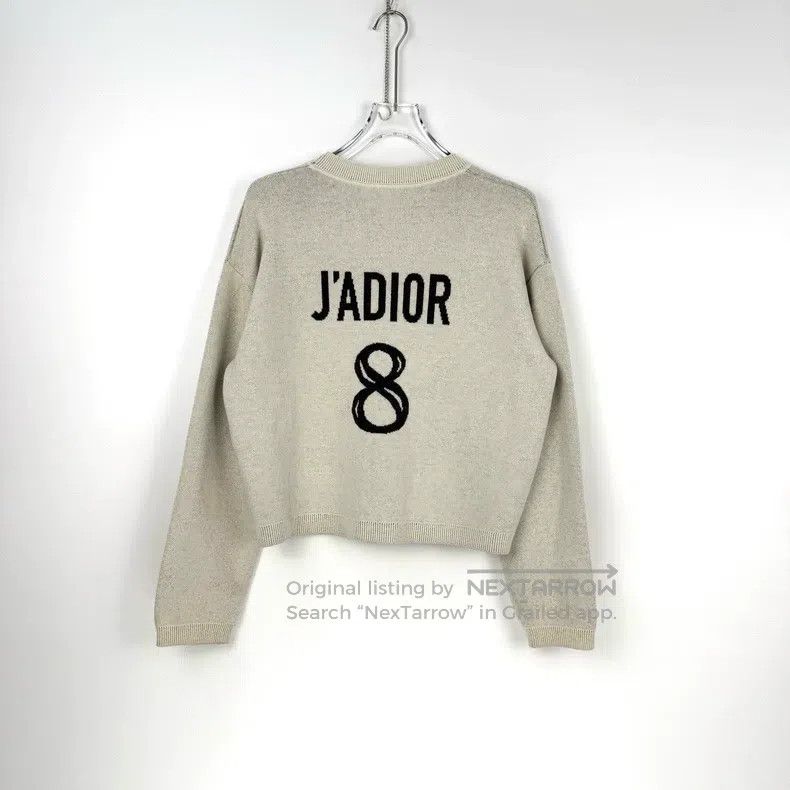 Dior Dior White number 8 cashmere sweater Size XXS / US 00 / IT 34 - 4 Thumbnail