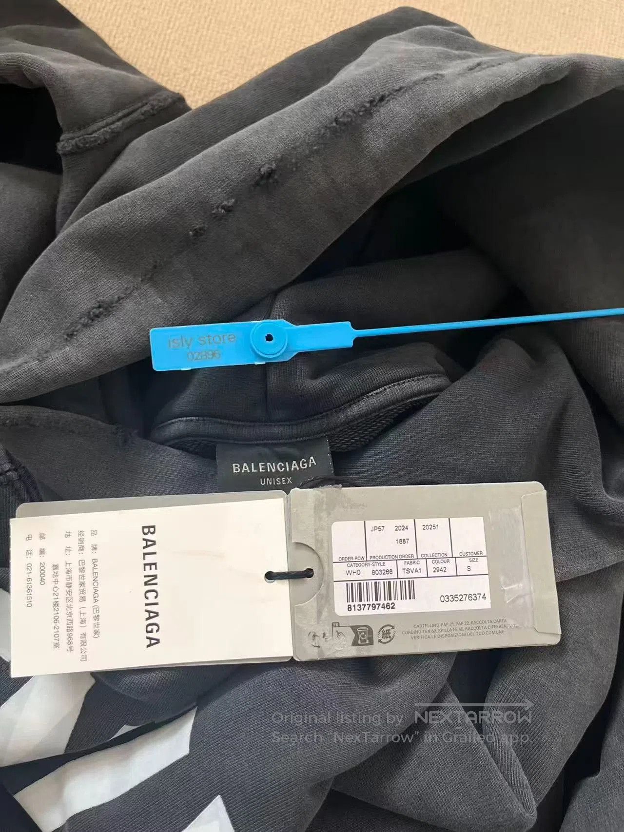 Balenciaga Balenciaga Men's Printed Logo Hoodie. Size US S / EU 44-46 / 1 - 5 Thumbnail