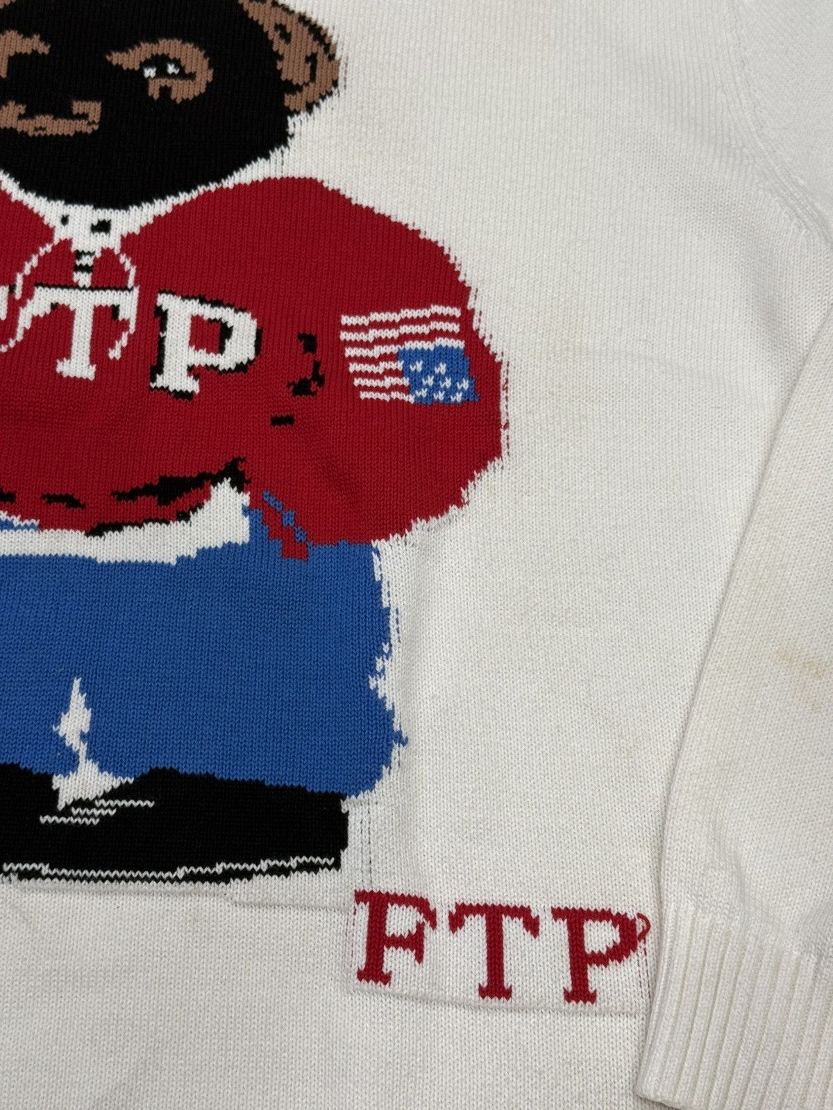Fuck The Population FTP Bear Knitted Sweater Size US XL / EU 56 / 4 - 3 Thumbnail