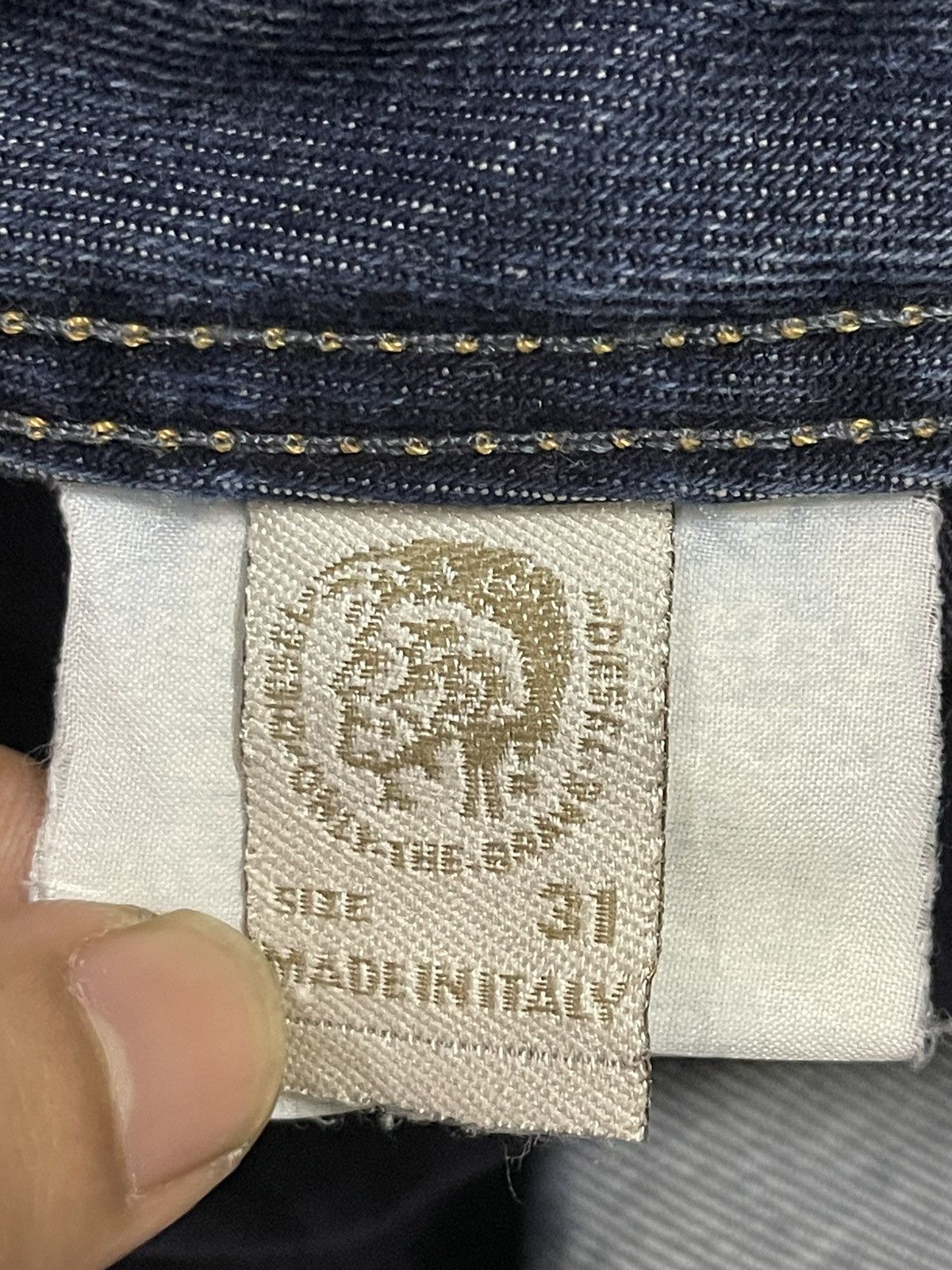 Diesel Vintage Diesel Industry Blue Wash Distress Bootcut Jeans Size US 32 / EU 48 - 11 Thumbnail