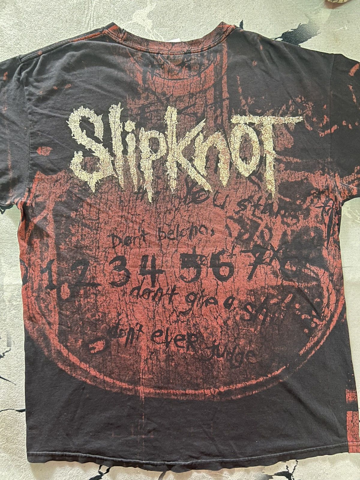 Band Tees × Vintage Vintage SLIPKNOT Overprint Band Shirt Size US M / EU 48-50 / 2 - 4 Thumbnail