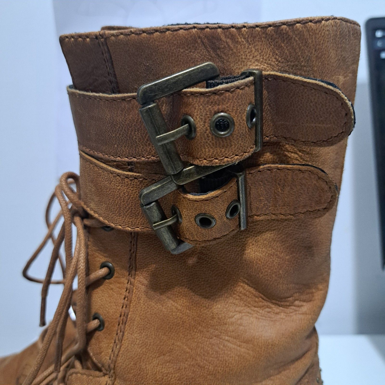 Steve Madden Steve Madden Lace Up Retro Buckle Military Combat Mid Calf B Size US 9 / IT 39 - 6 Thumbnail