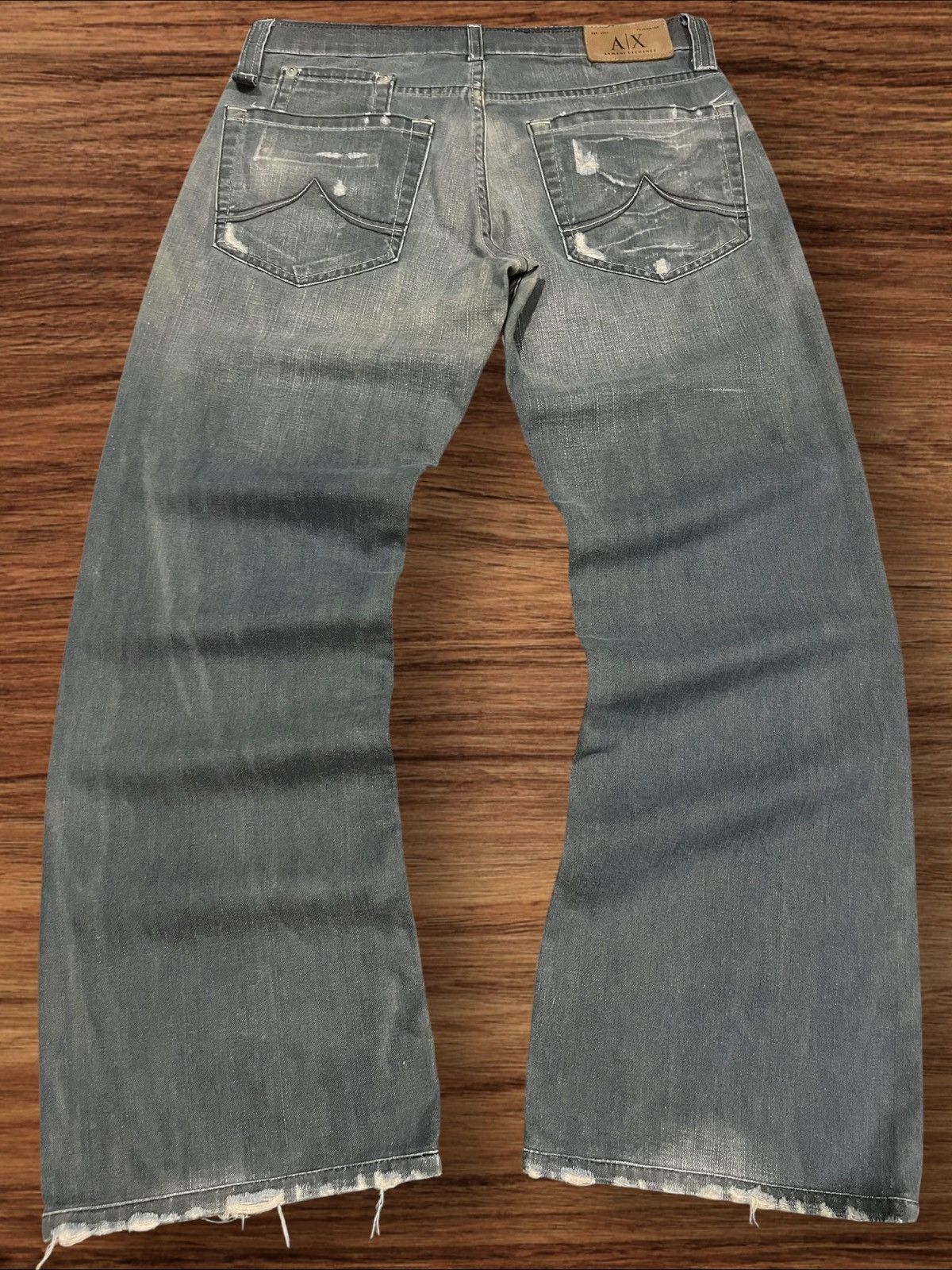 Armani Exchange Armani Exchange Powell Indigo Button Fly Loose Fit Jeans Size US 31 - 2 Thumbnail