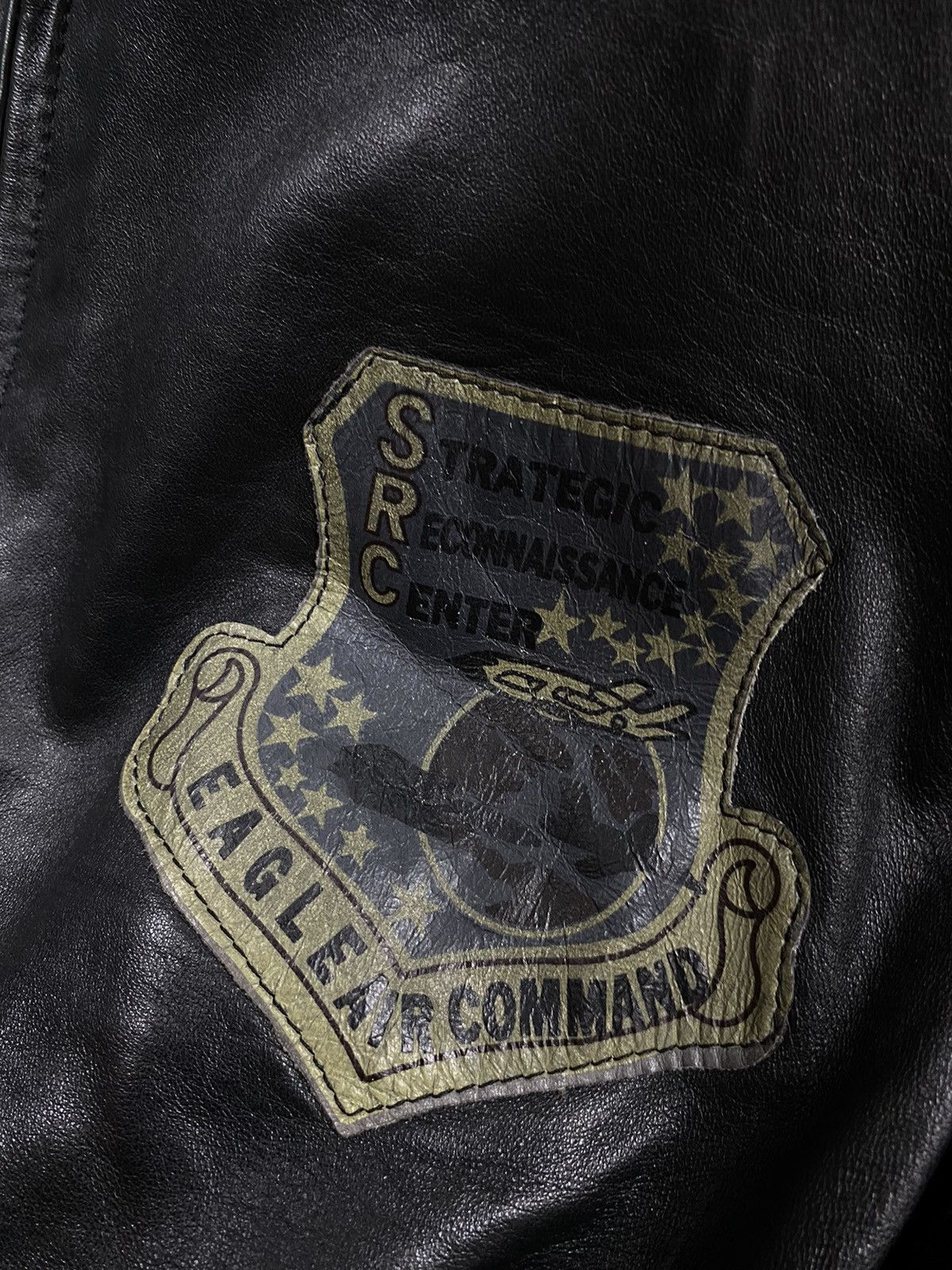 Vintage Eagle Air Command leather jacket SRC strategic center air Size US L / EU 52-54 / 3 - 4 Thumbnail