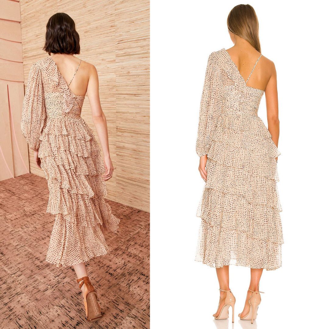 Ulla Johnson Ulla Johnson Ikat Leopard Dot Silk Ruffle Hazel Gown Size XS / US 0-2 / IT 36-38 - 7 Thumbnail