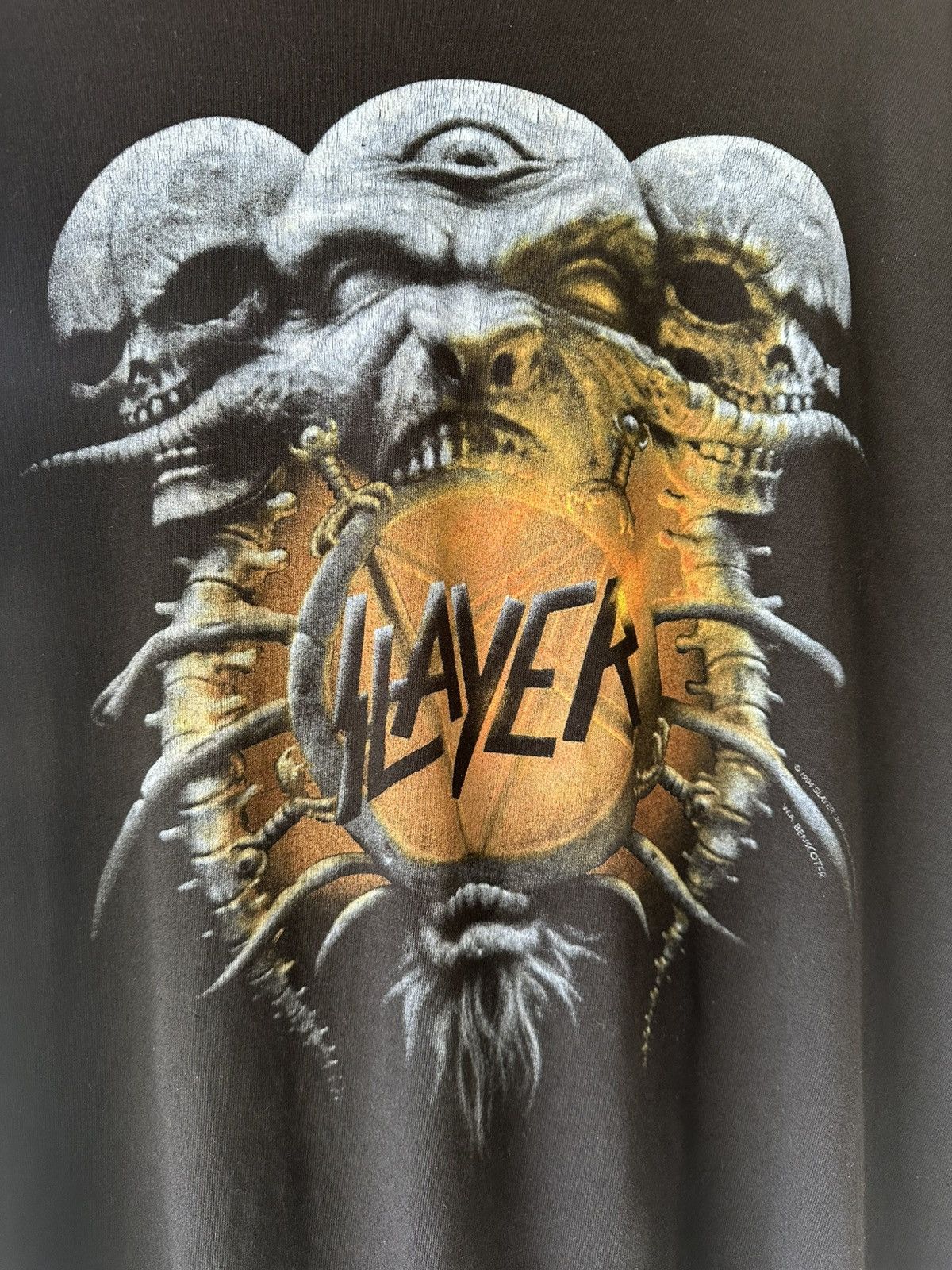 Band Tees Vintage Slayer 1994 Size US L / EU 52-54 / 3 - 4 Thumbnail
