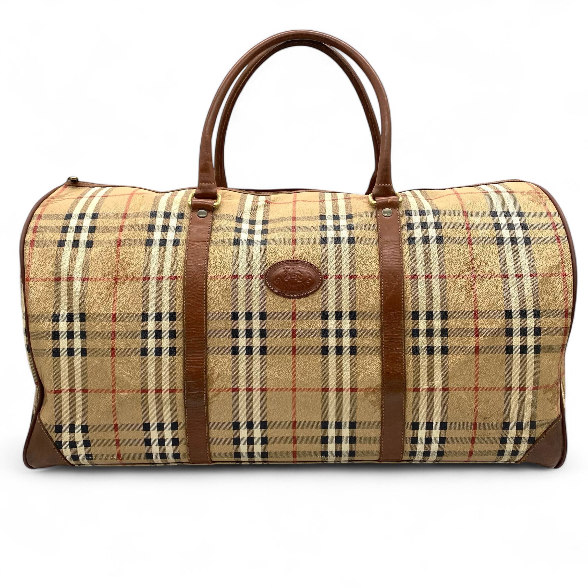 Burberry Vintage Burberrys Boston Bag Nova Check Size ONE SIZE - 1 Thumbnail
