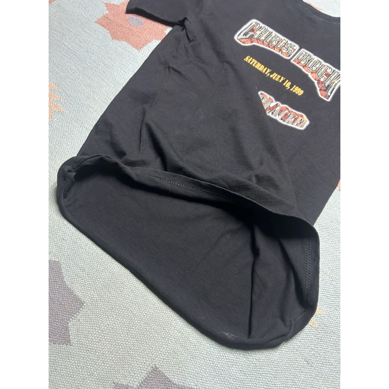 Gildan VINTAGE 90s T SHIRT Chris Rock Bigger and Blacker HBO Comedy Promo 1999 Large Mens Black 90s Size US L / EU 52-54 / 3 - 4 Thumbnail