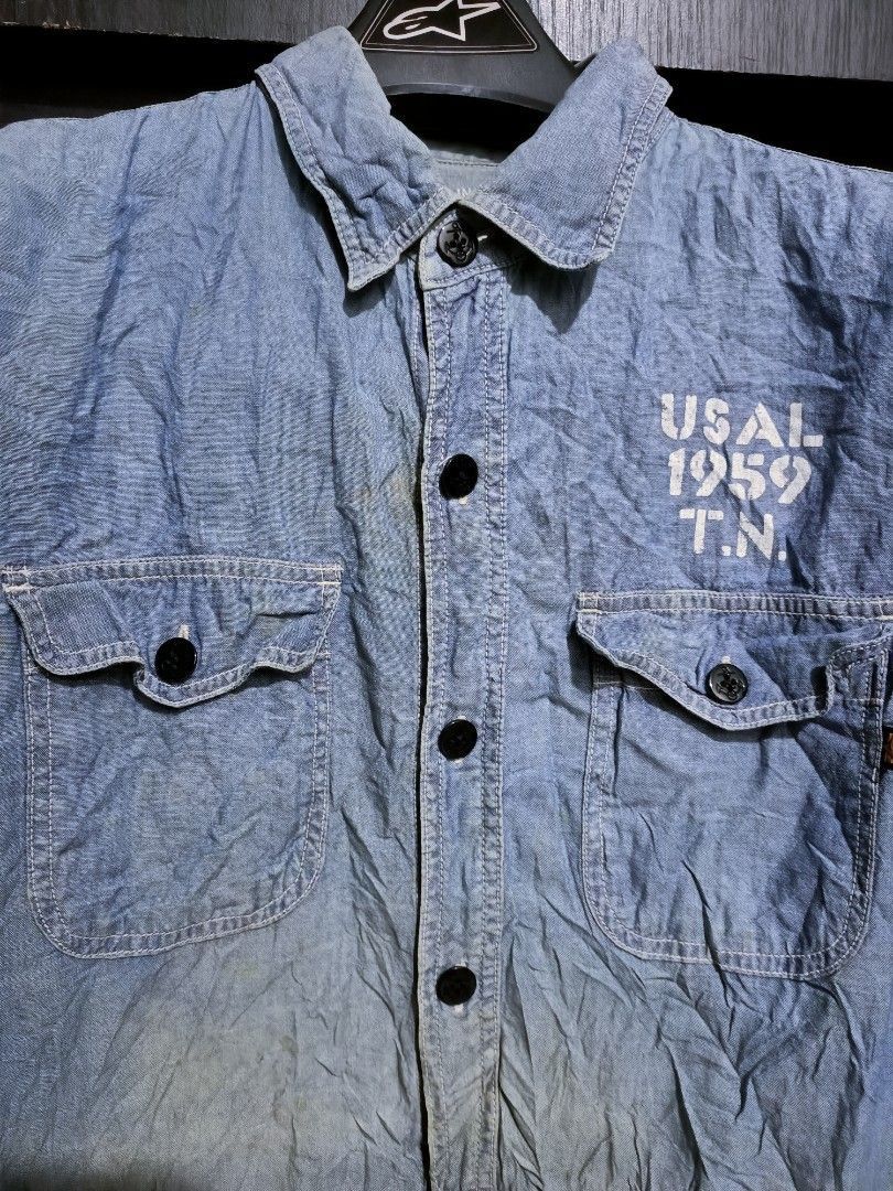 Alpha Industries Alpha industries chambray us naval Size US L / EU 52-54 / 3 - 3 Thumbnail