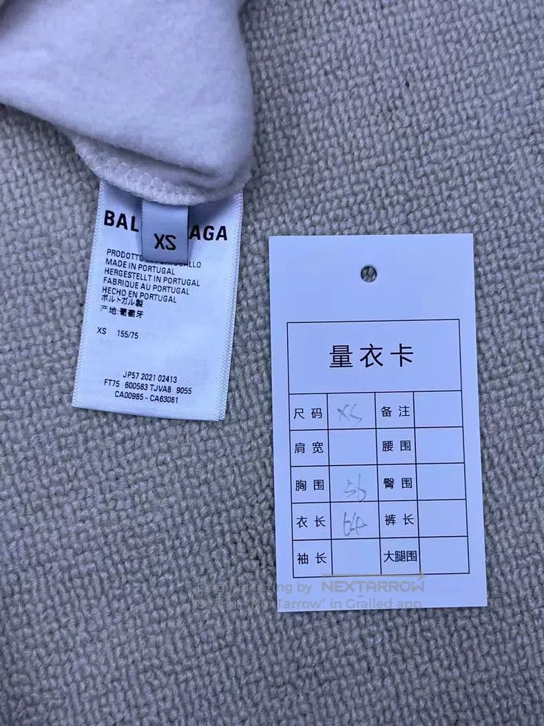Balenciaga Balenciaga Solid color fleece hooded pullover sweater, reg Size US XS / EU 42 / 0 - 4 Thumbnail