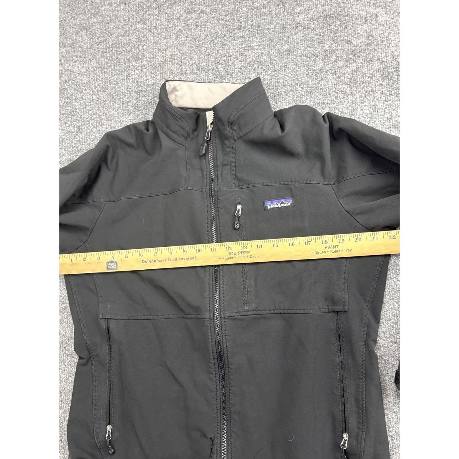 Patagonia Patagonia Softshell Jacket Mens Medium Black Bitterroot Logo Fleece Lined Size US M / EU 48-50 / 2 - 4 Thumbnail